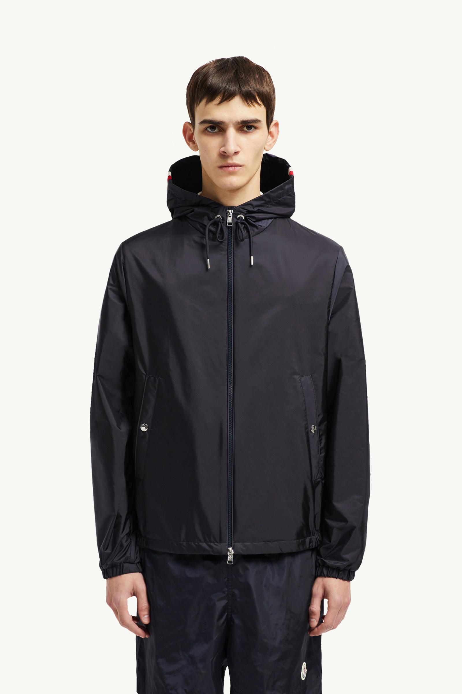 Grimpeurs Hooded Windbreaker Men Navy Blue Moncler 3