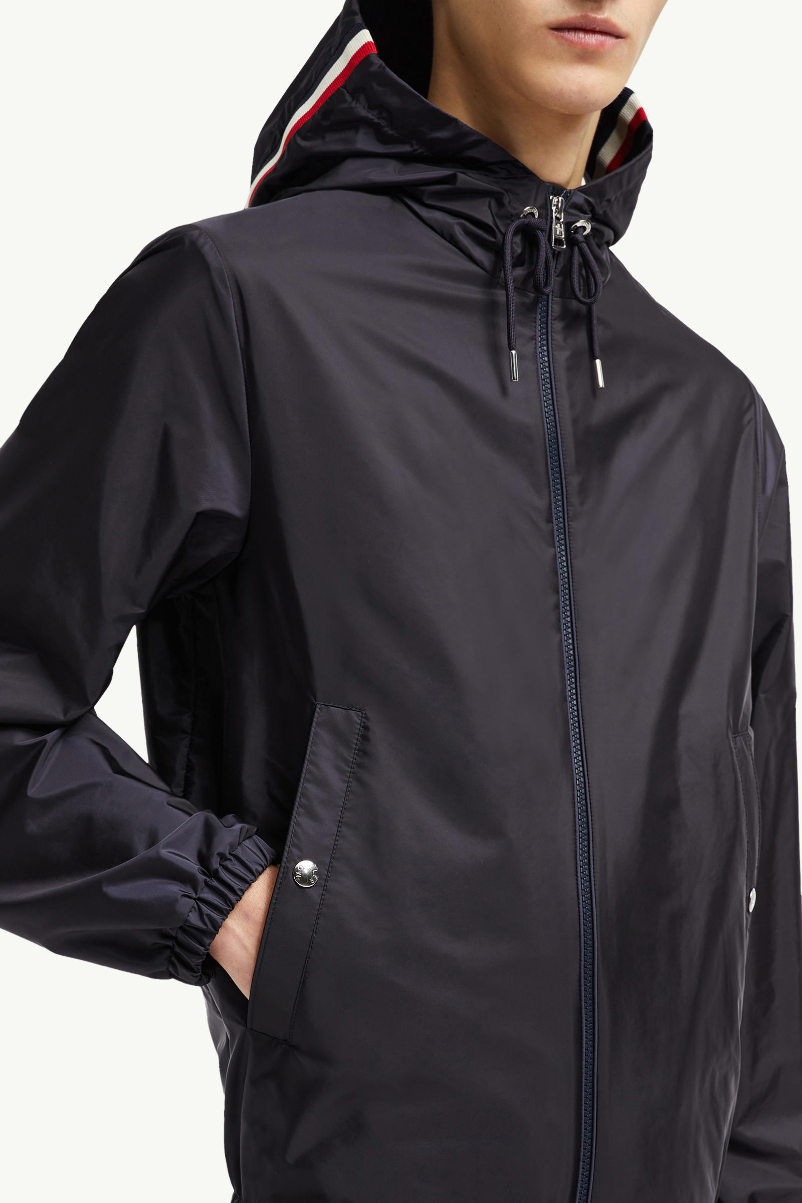 Grimpeurs Hooded Windbreaker Men Navy Blue Moncler 5