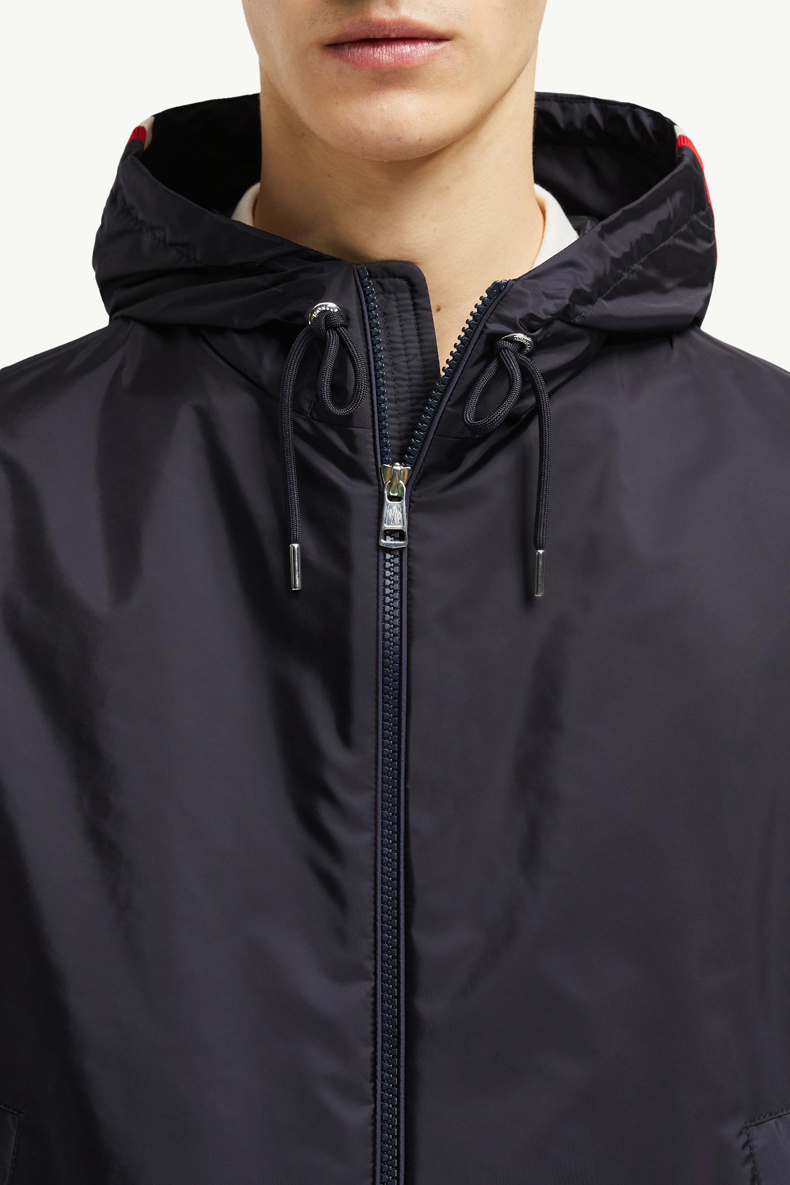 MONCLER GRIMPEURS NAVY 2 マウンテンパーカー Navy Blue Grimpeurs Hooded Windbreaker - Windbreakers