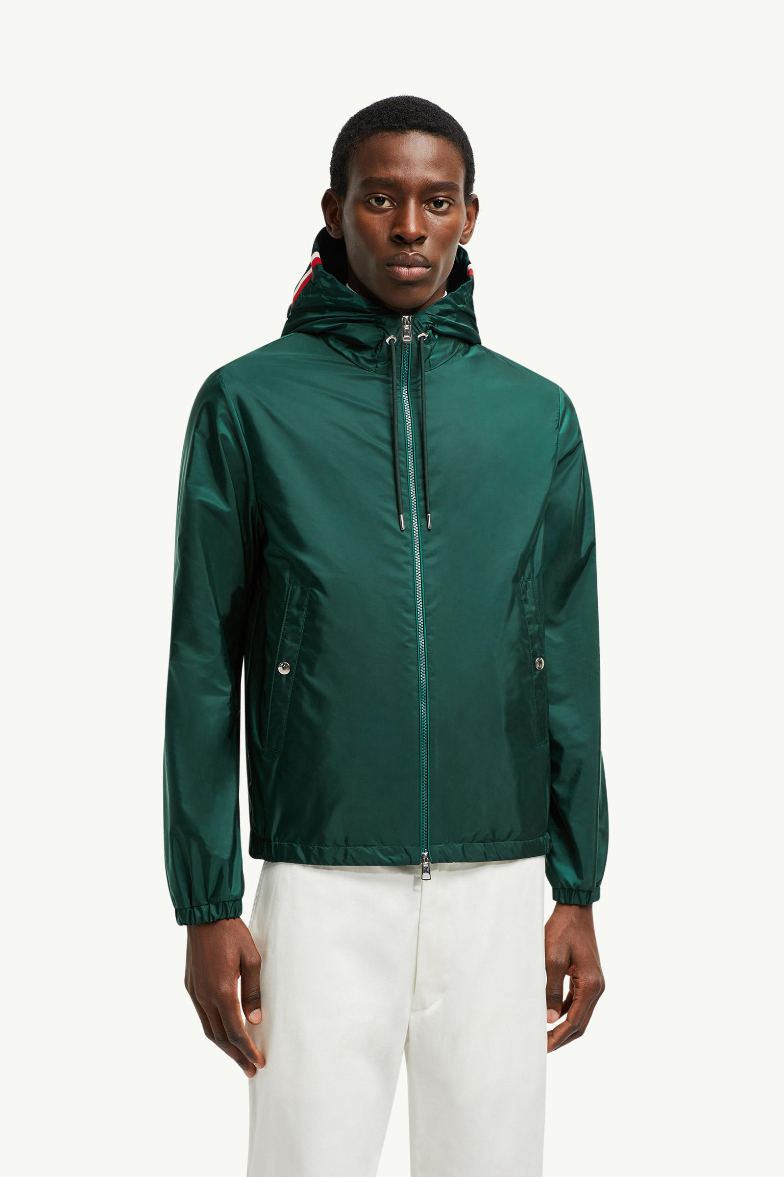 Grimpeurs Hooded Windbreaker Men Emerald Green Moncler 3