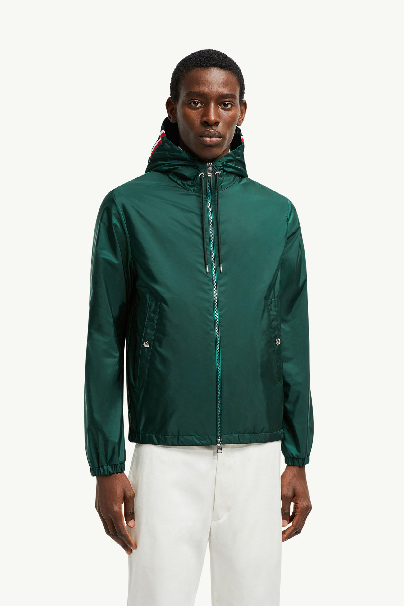 Grimpeurs Hooded Windbreaker Men Emerald Green Moncler 3