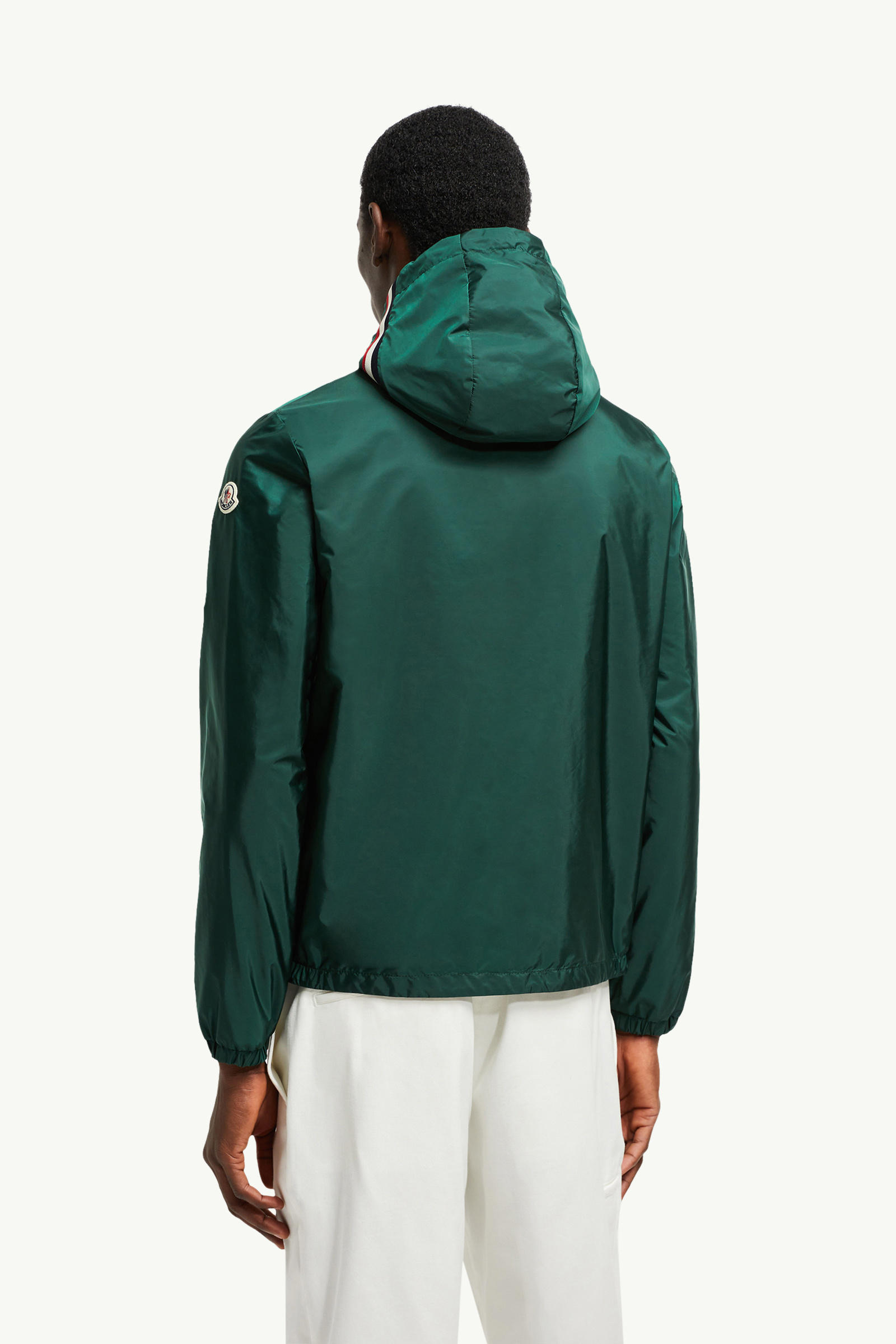 Grimpeurs Hooded Windbreaker Men Emerald Green Moncler 4