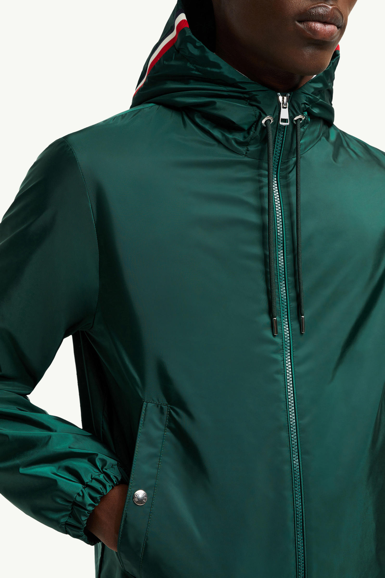 Grimpeurs Hooded Windbreaker Men Emerald Green Moncler 5