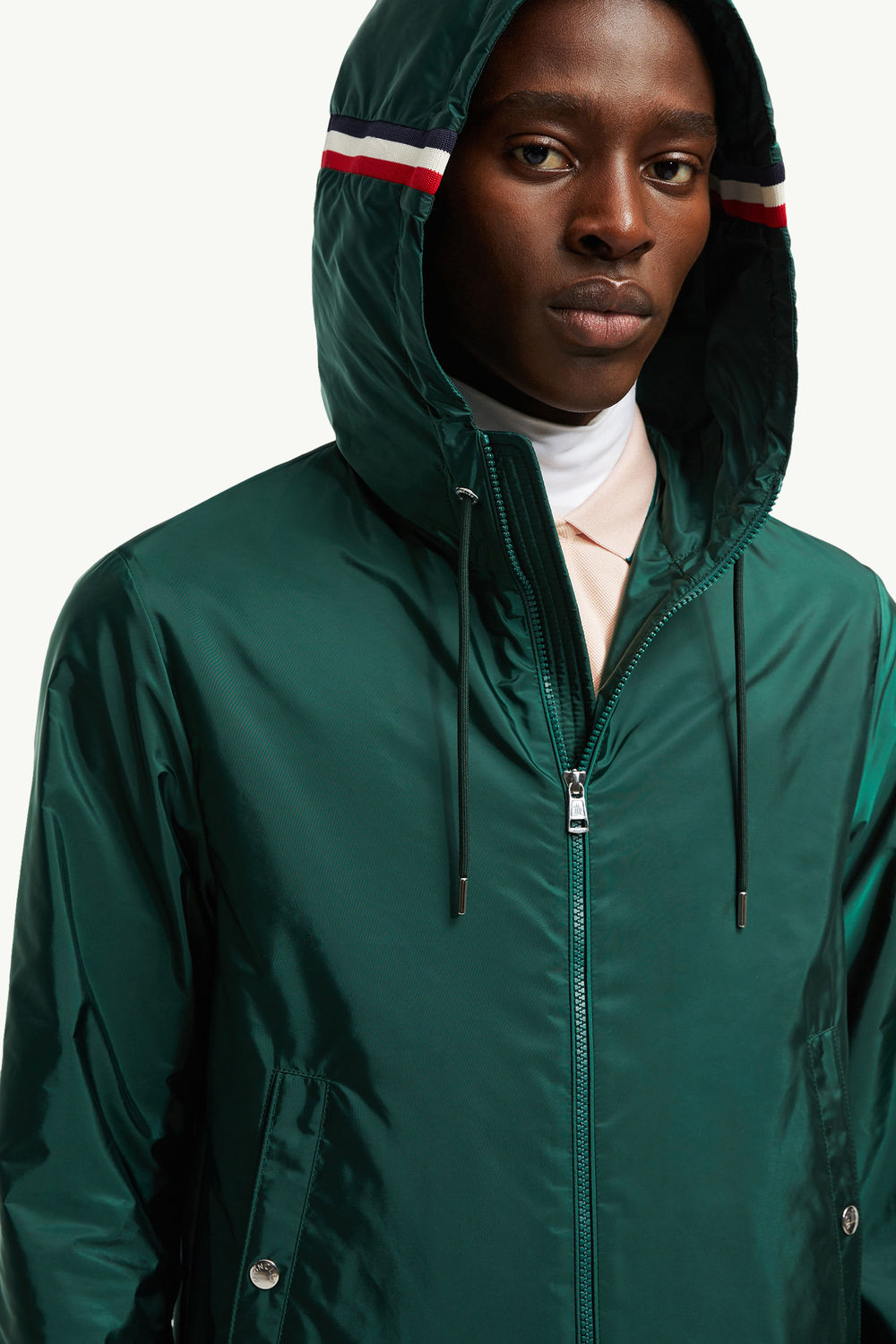 Grimpeurs Hooded Windbreaker Men Emerald Green Moncler 7