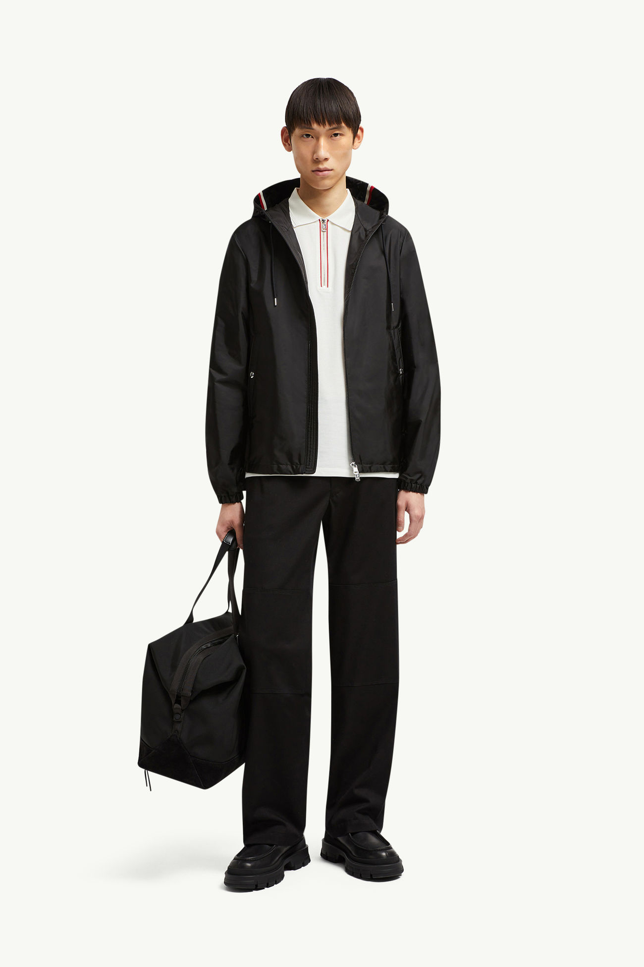 Grimpeurs Windjacke mit Kapuze Herren Schwarz Moncler 0