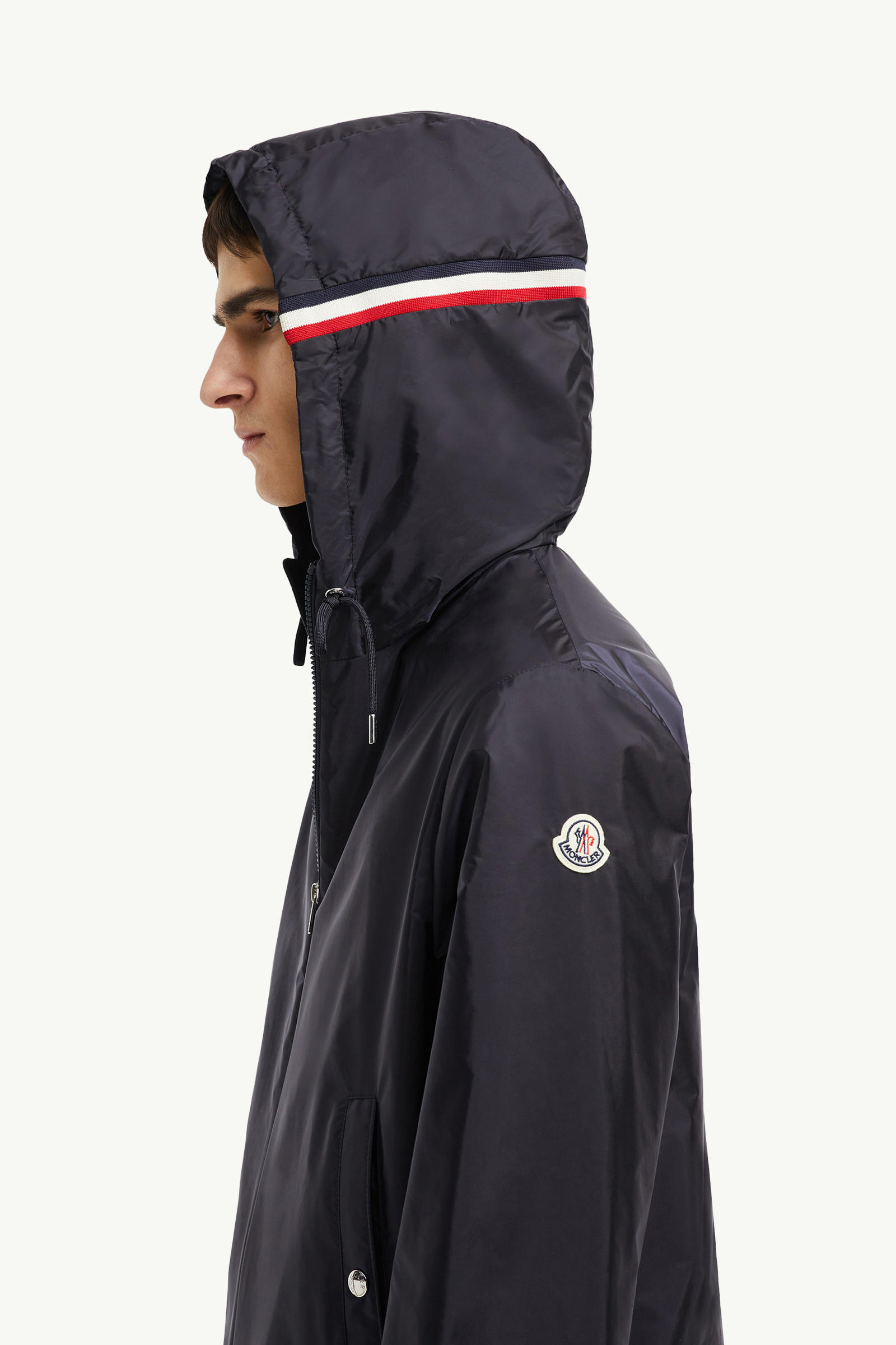 Grimpeurs Hooded Windbreaker Men Navy Blue Moncler 1