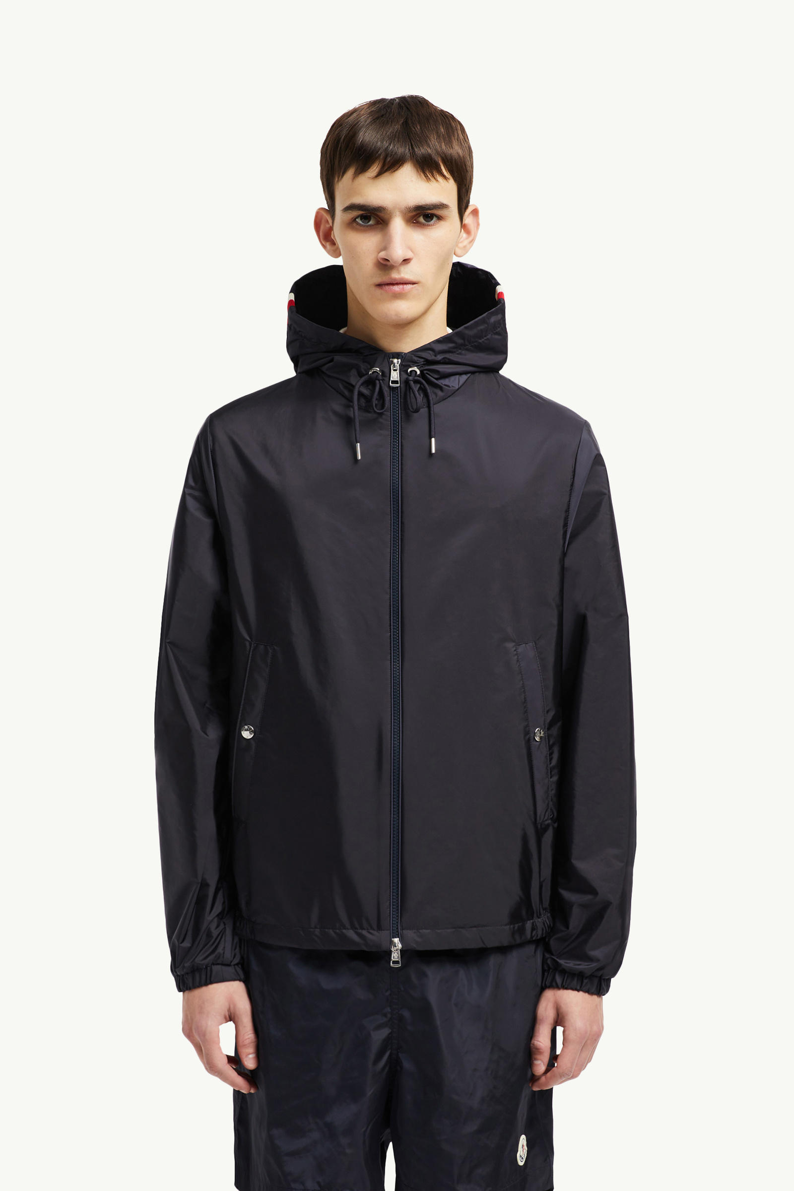 Grimpeurs Hooded Windbreaker Men Navy Blue Moncler 3