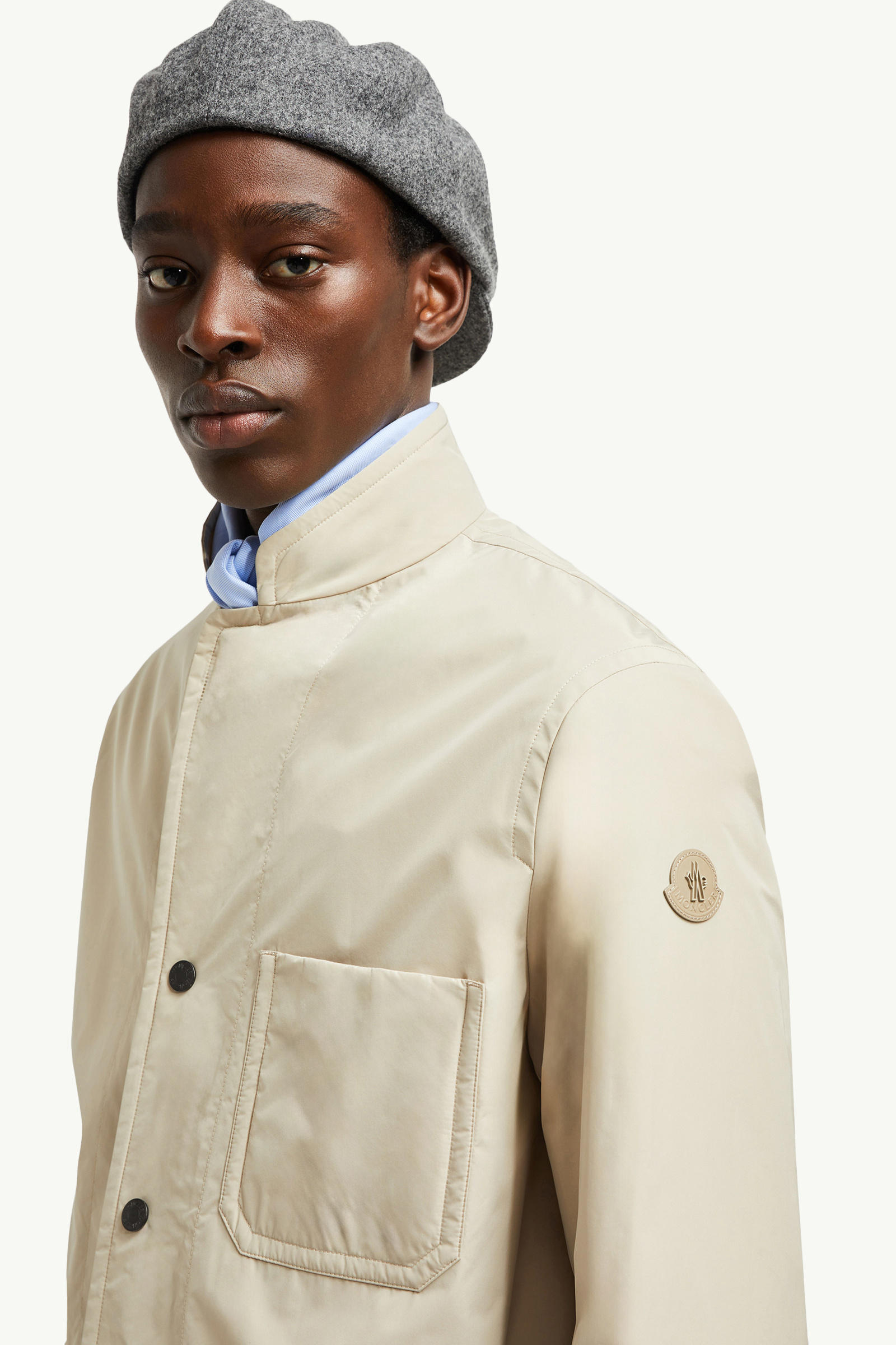Monges羽絨恤衫式外套 男士 淺米色 Moncler 1