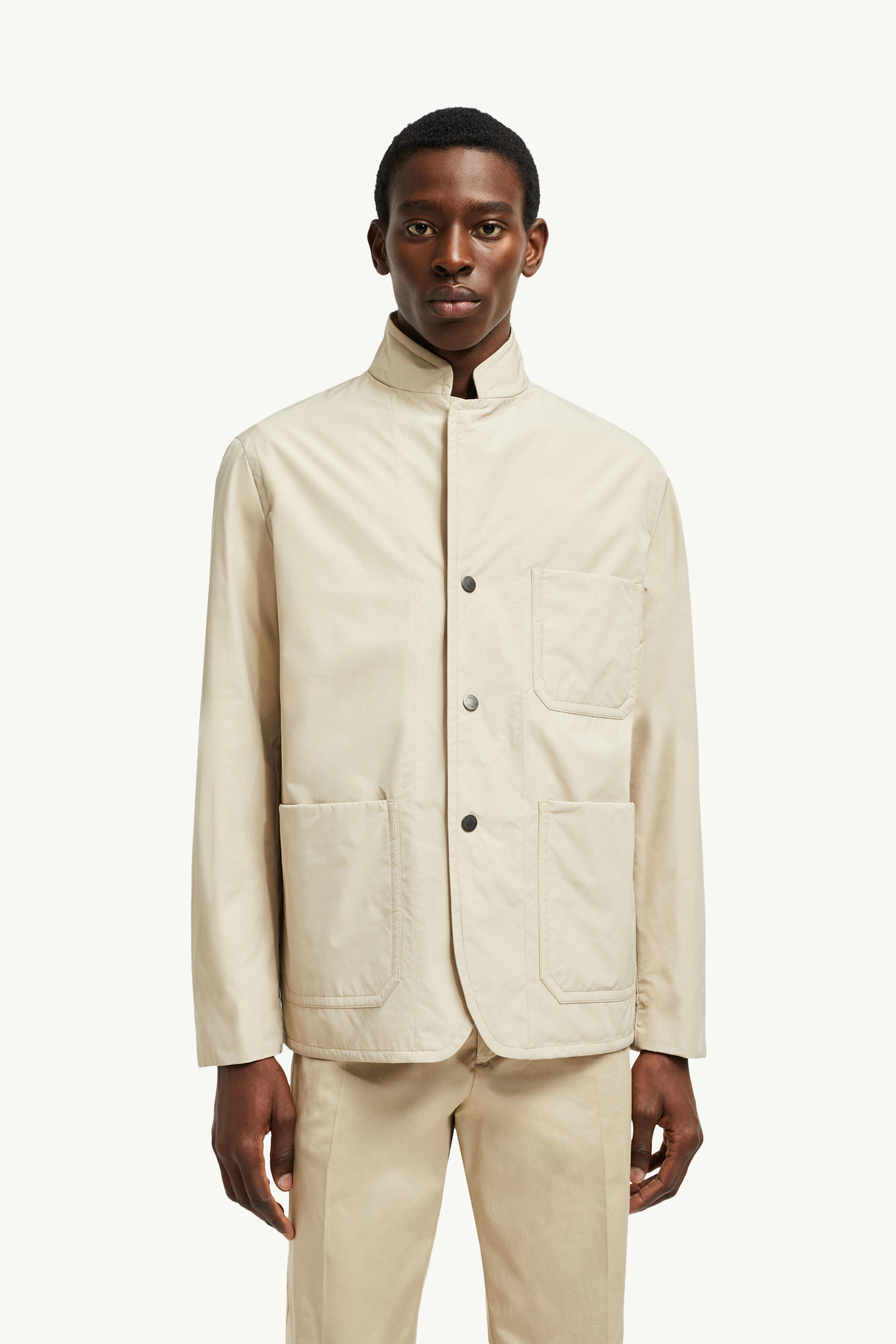 Monges羽絨恤衫式外套 男士 淺米色 Moncler 3