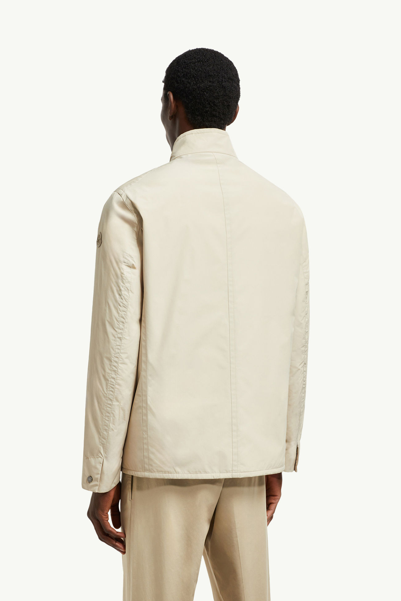 Monges Down Shirt Jacket Men Light Beige Moncler 4