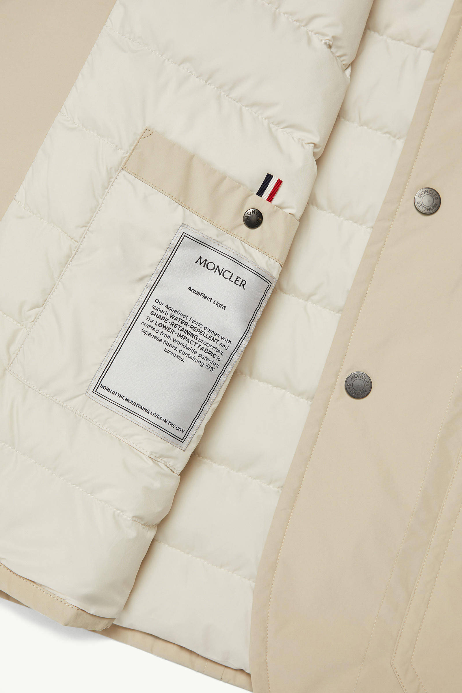 Monges羽絨恤衫式外套 男士 淺米色 Moncler 8
