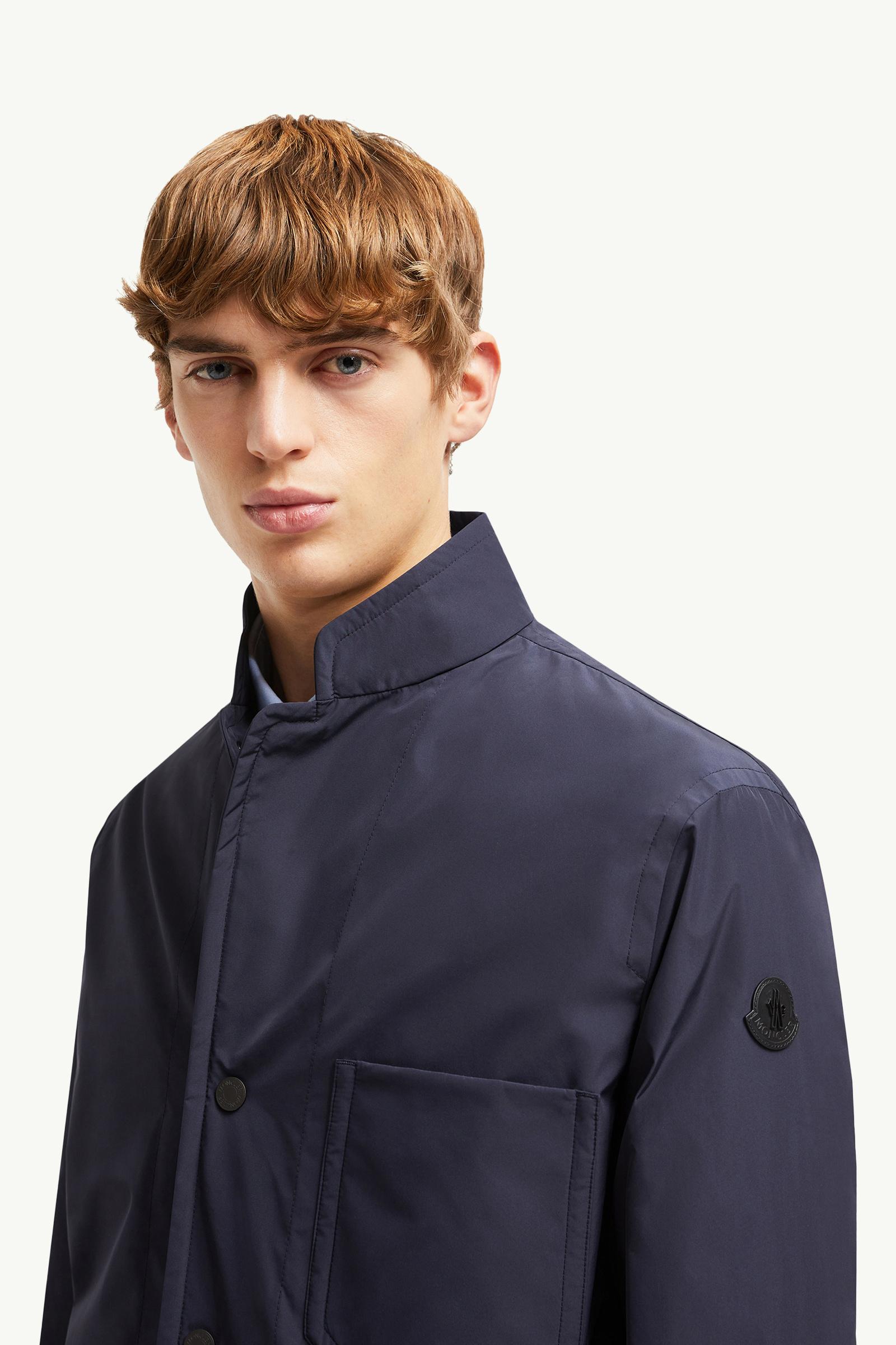 Monges Down Shirt Jacket Men Navy Blue Moncler 1