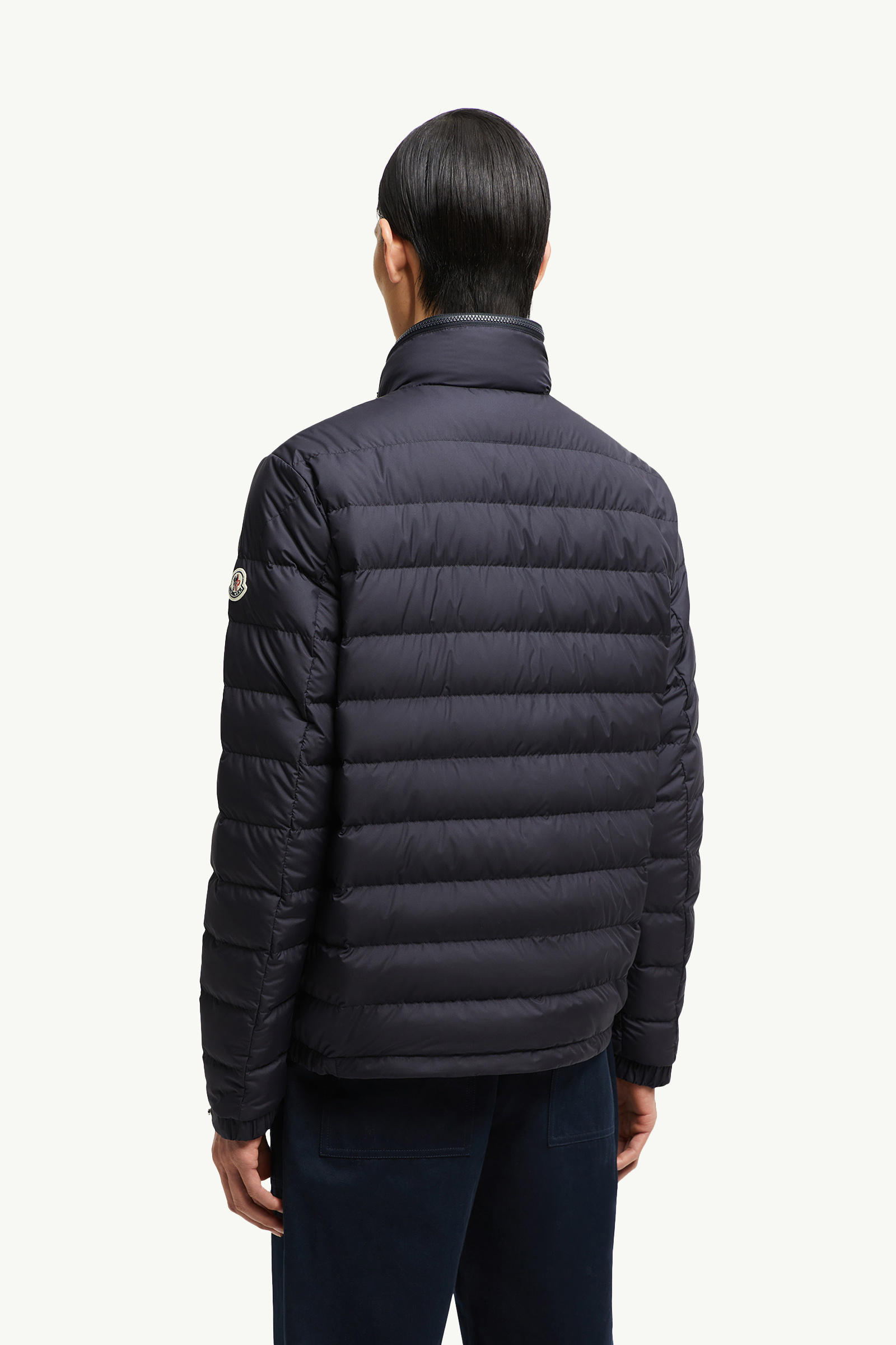Alfit kurze Daunenjacke mit Kapuze Herren Navyblau Moncler 4