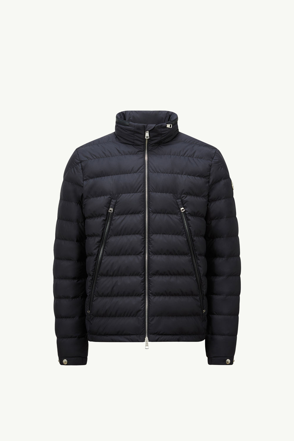 Alfit Hooded Short Down Jacket Men Navy Blue Moncler 2