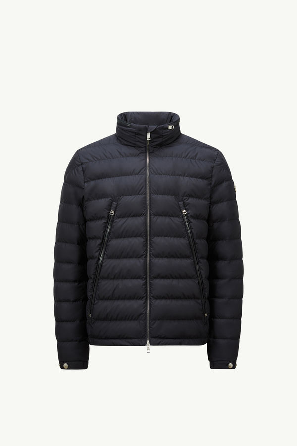 Alfit Hooded Short Down Jacket Men Navy Blue Moncler 2