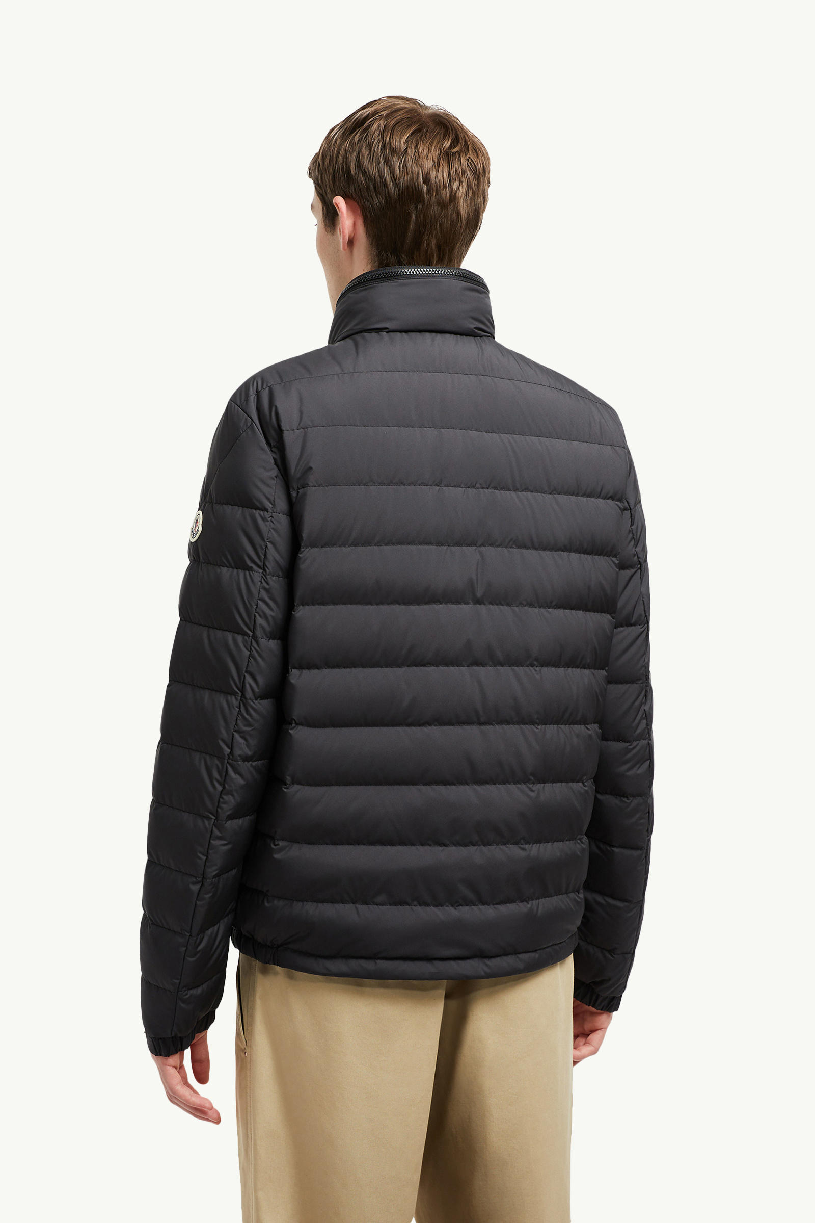 Alfit Hooded Short Down Jacket Men Black Moncler 4