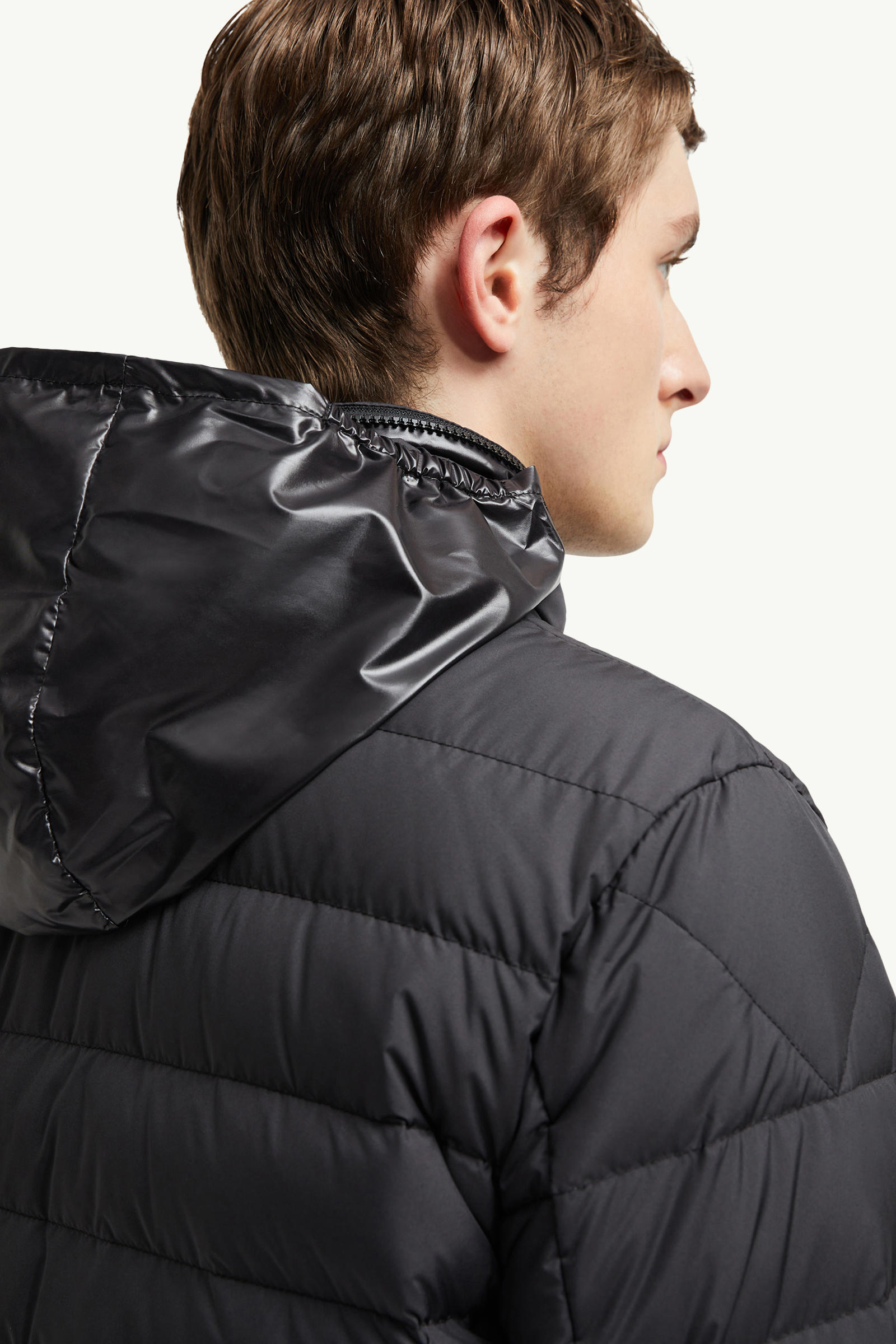 Alfit Hooded Short Down Jacket Men Black Moncler 6