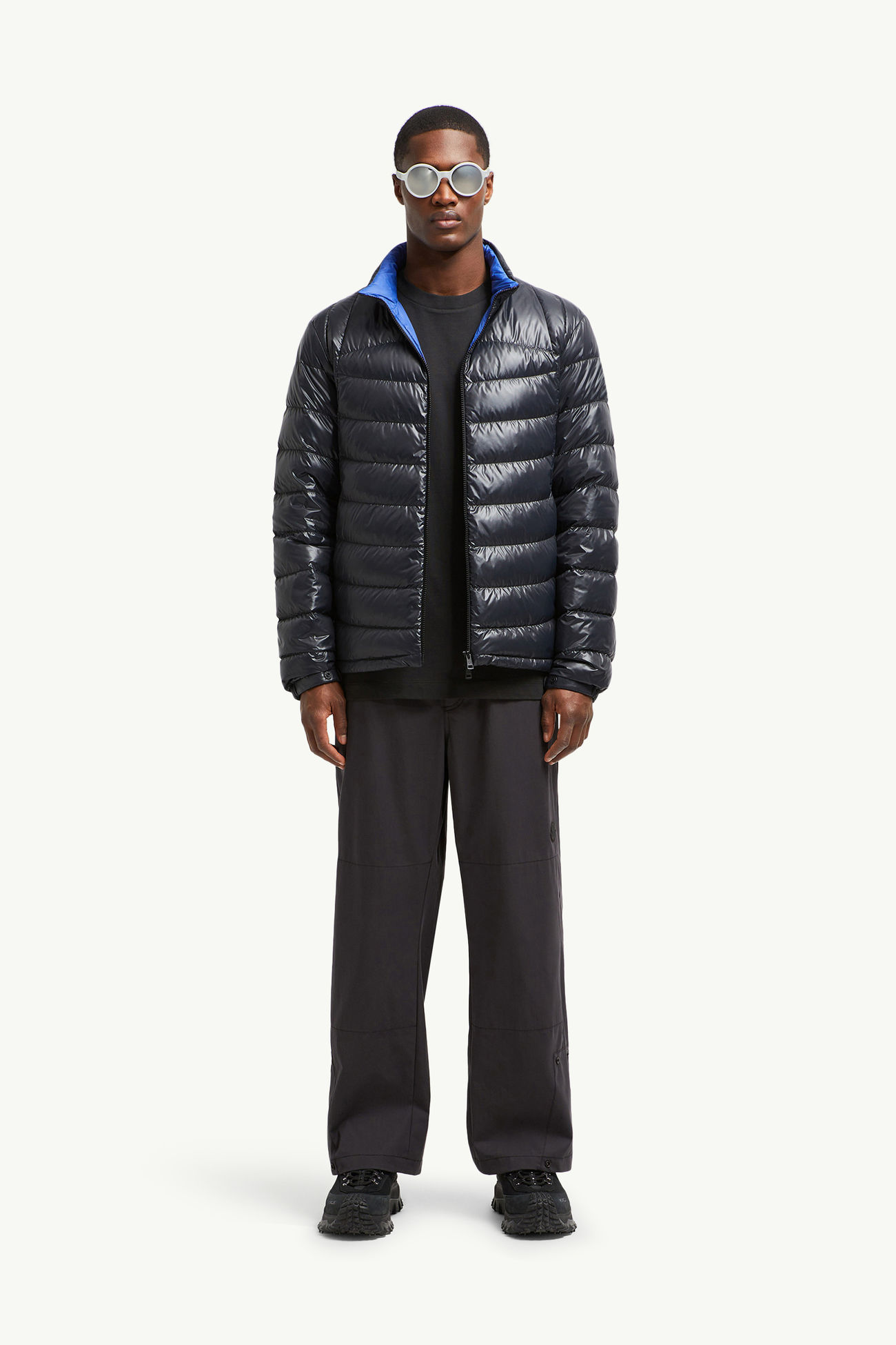 Doudoune courte Galeso matelassée à capuche Hommes Gris Moncler 0