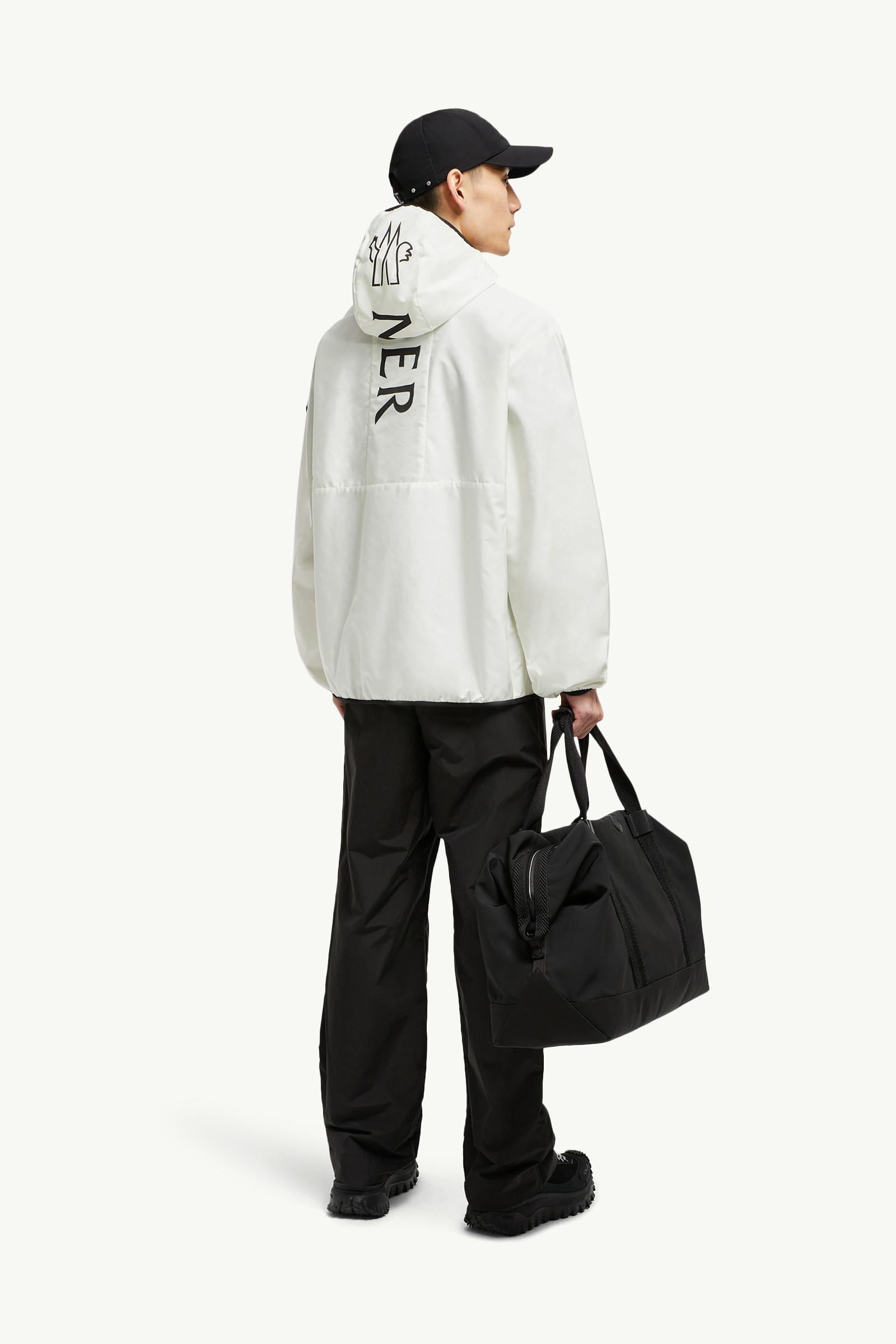 Granier Hooded Windbreaker Men White Ivory Moncler 0