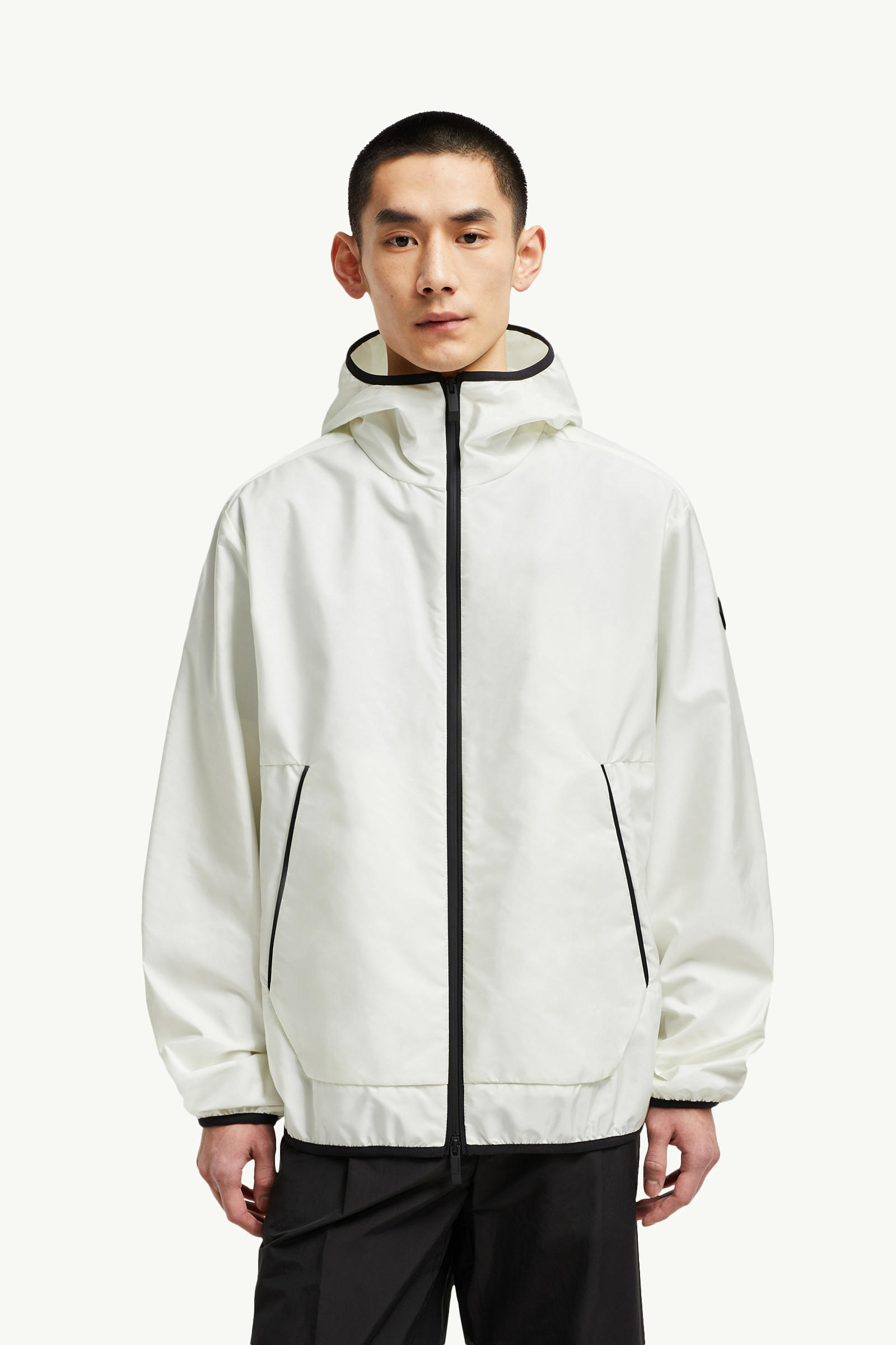 Coupe-vent Granier à capuche Hommes Blanc Ivoire Moncler 3