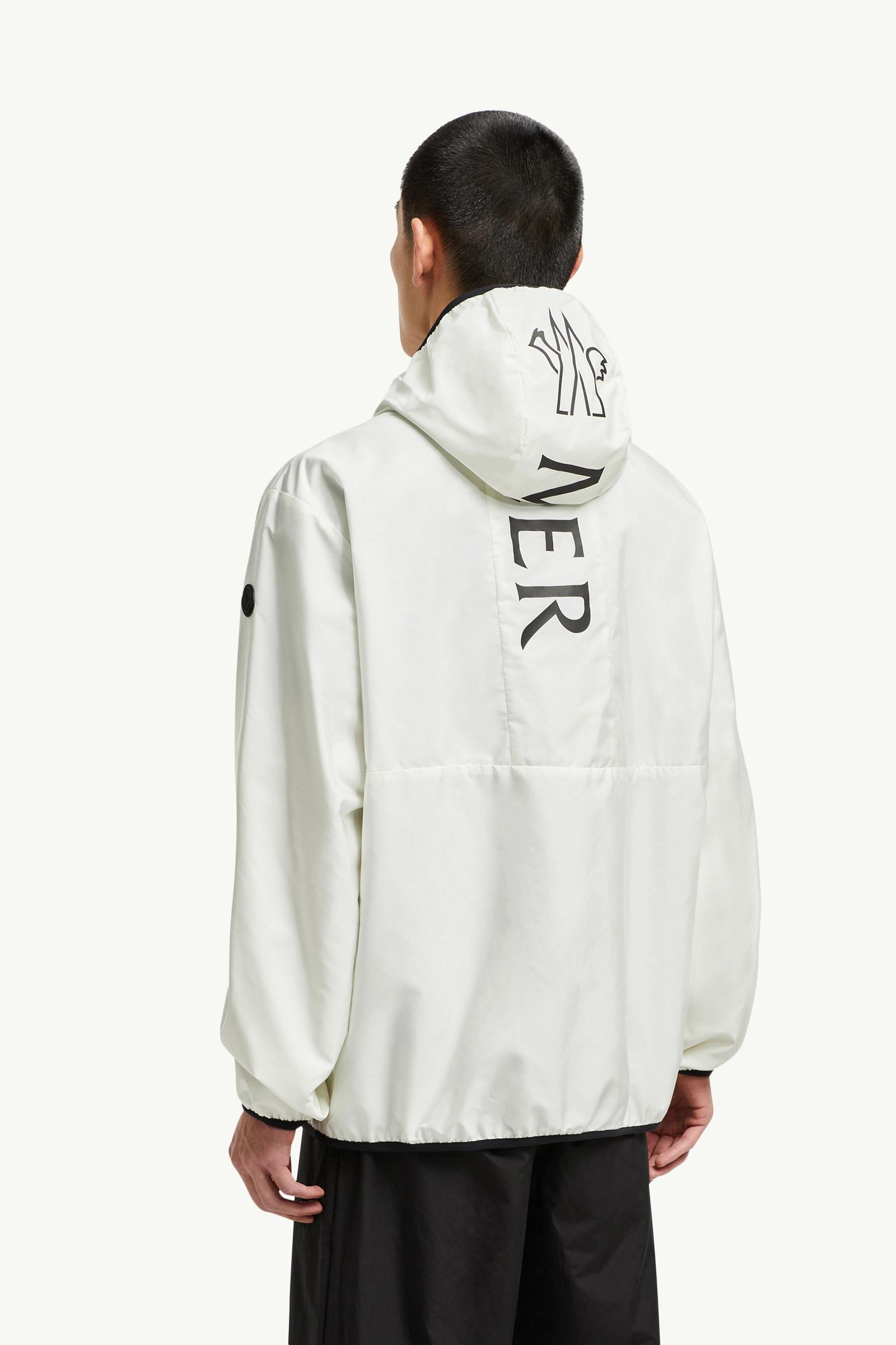 White Ivory Granier Hooded Windbreaker - Windbreakers