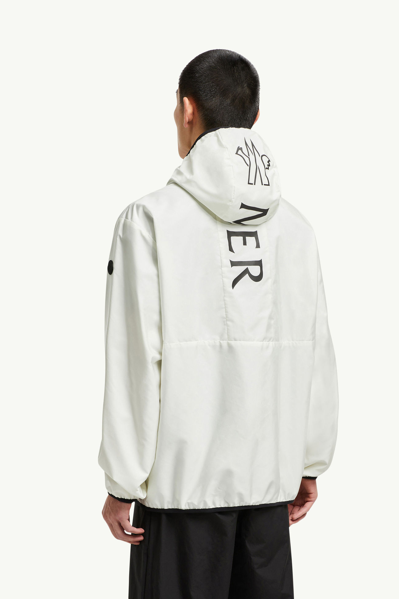 Coupe-vent Granier à capuche Hommes Blanc Ivoire Moncler 4