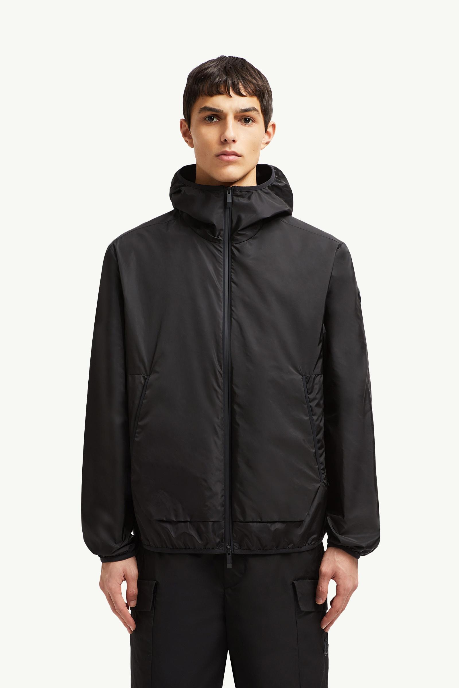 MONCLER MONCLER ブラック フード付きパーカー ブラックパーカー 