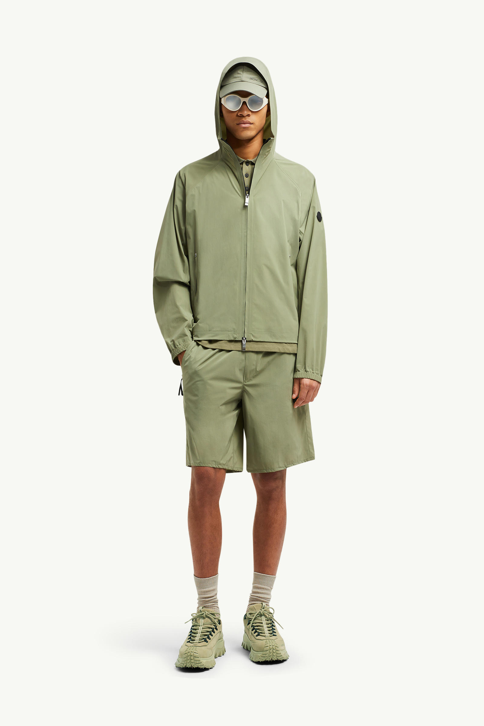 Chalvine Hooded Jacket Men Sage Green Moncler 0