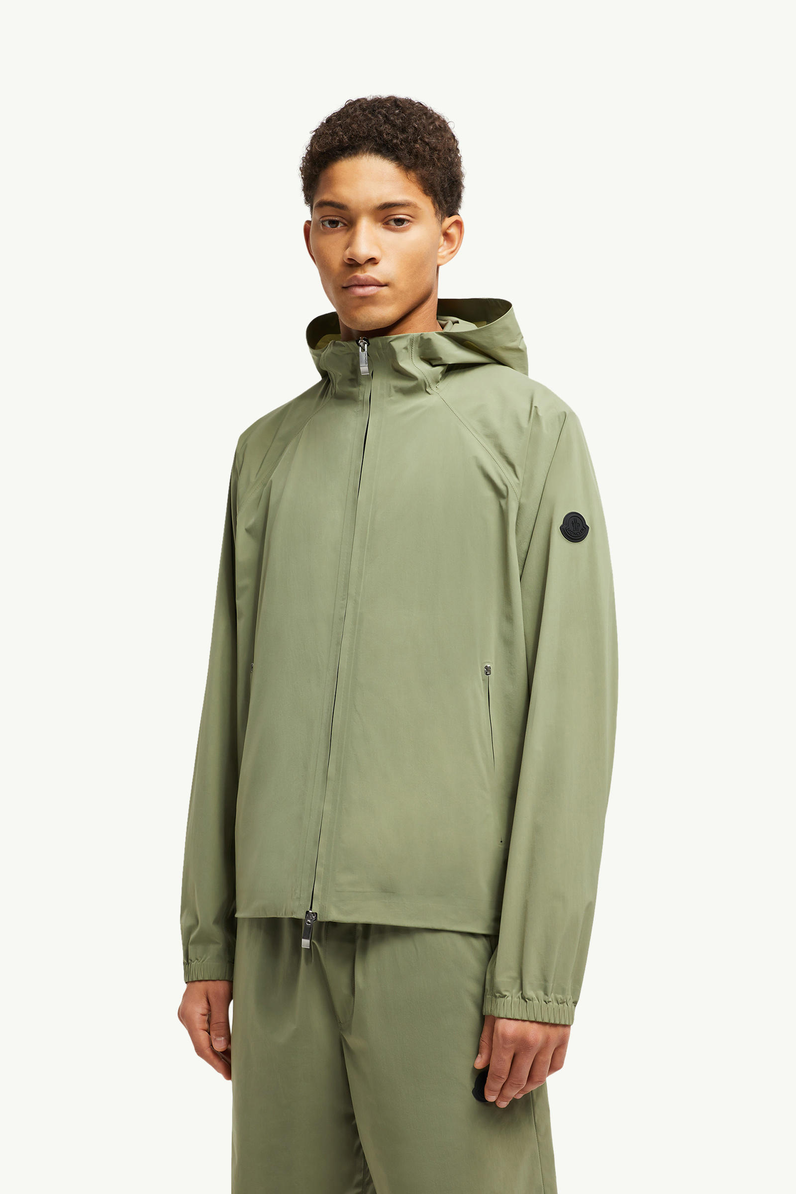 Chalvine Hooded Jacket Men Sage Green Moncler 3