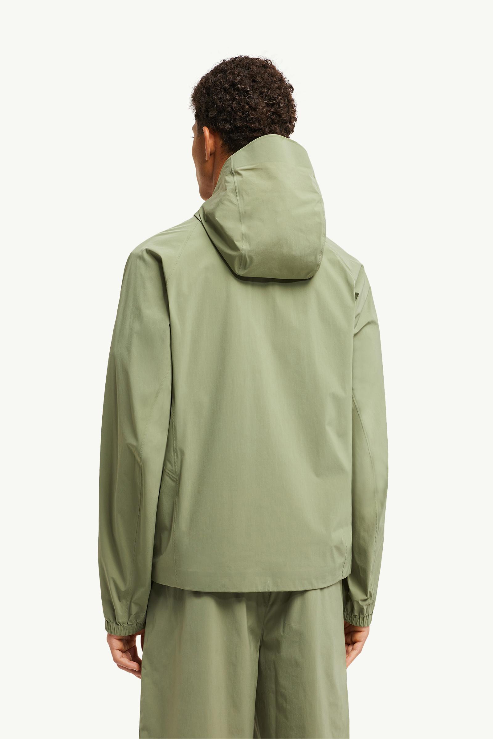 Sage Green Chalvine Hooded Jacket - Windbreakers & Raincoats for