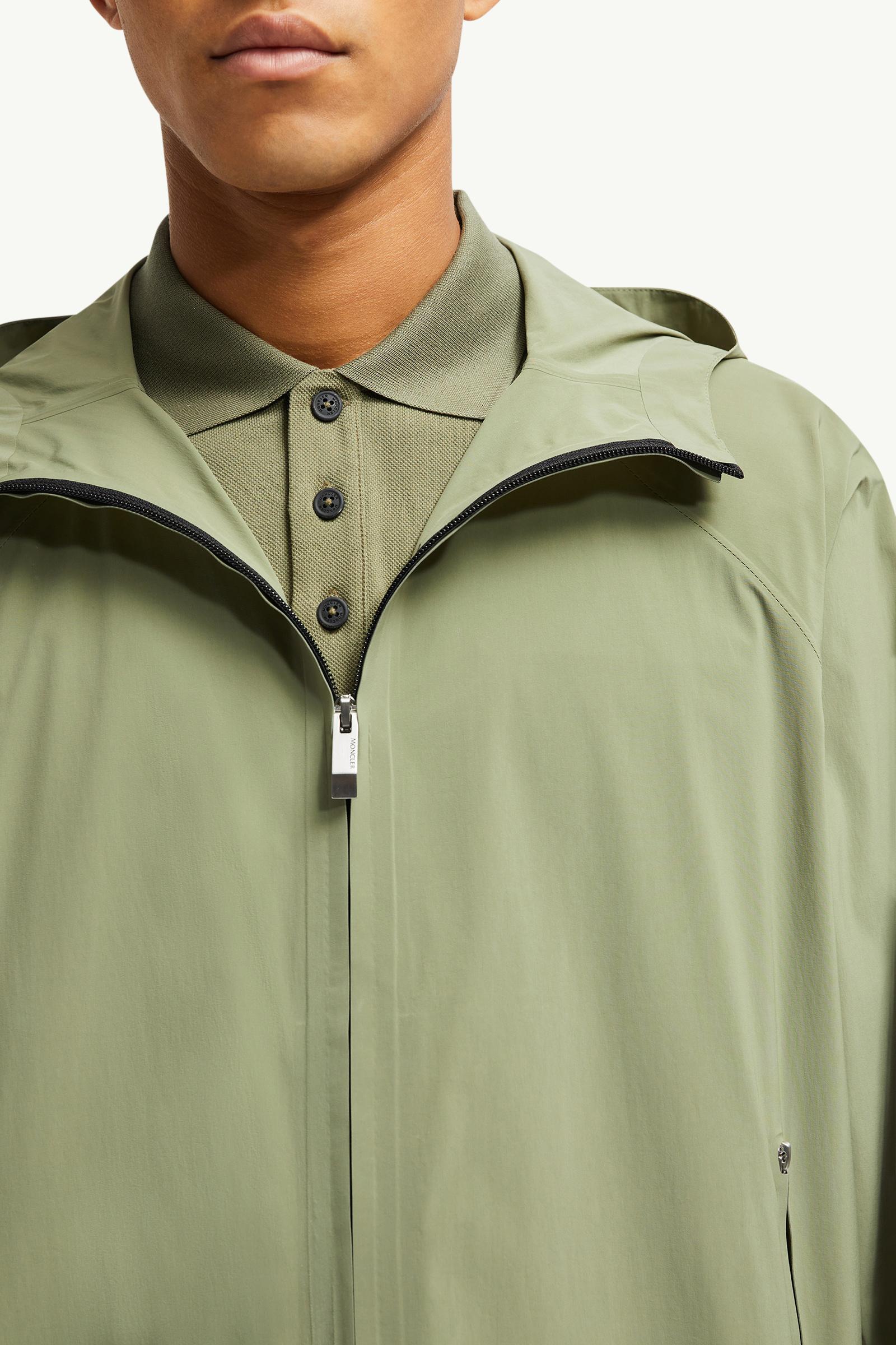 Sage Green Chalvine Hooded Jacket - Windbreakers & Raincoats for