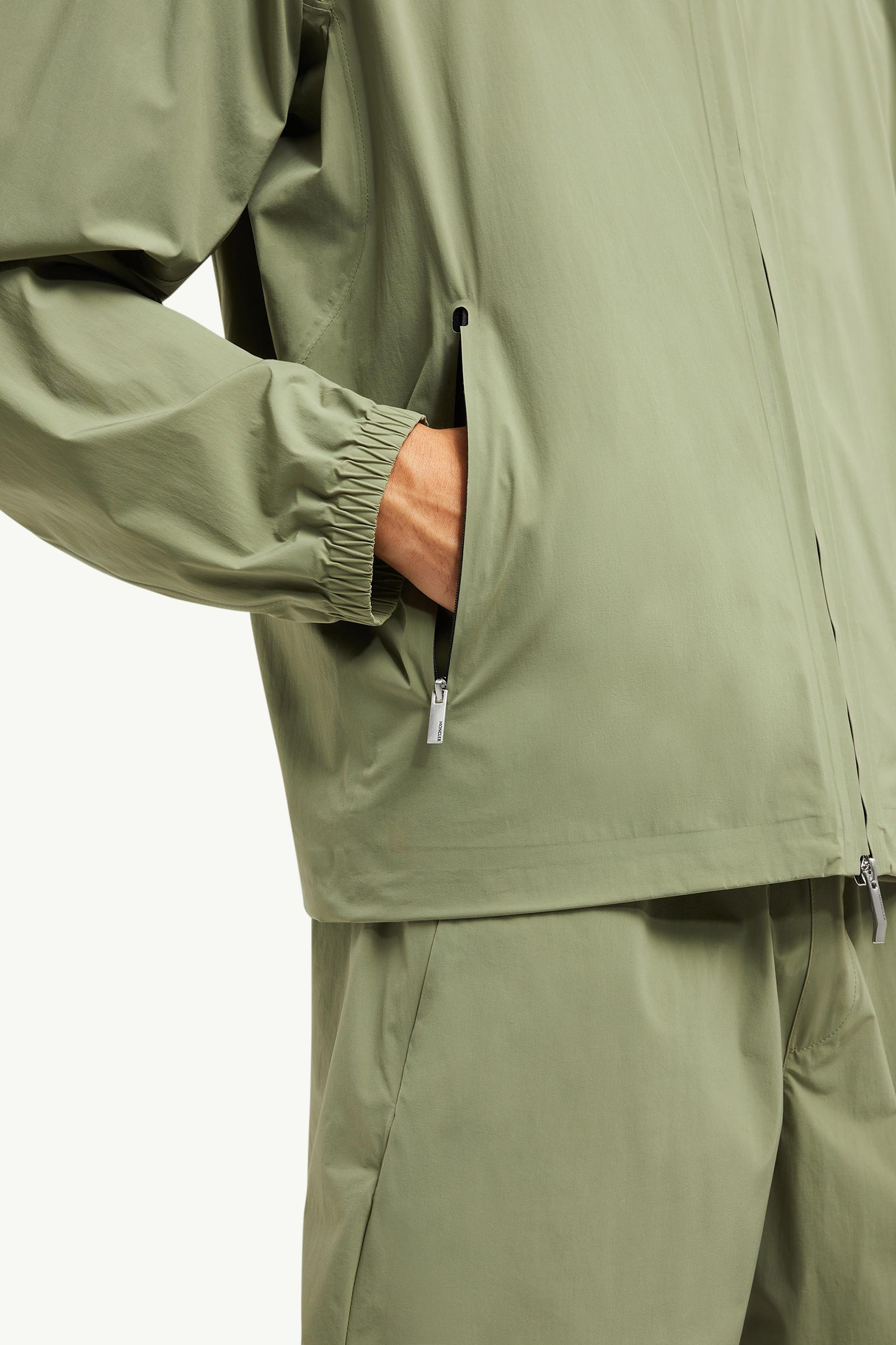 Sage Green Chalvine Hooded Jacket - Windbreakers & Raincoats for