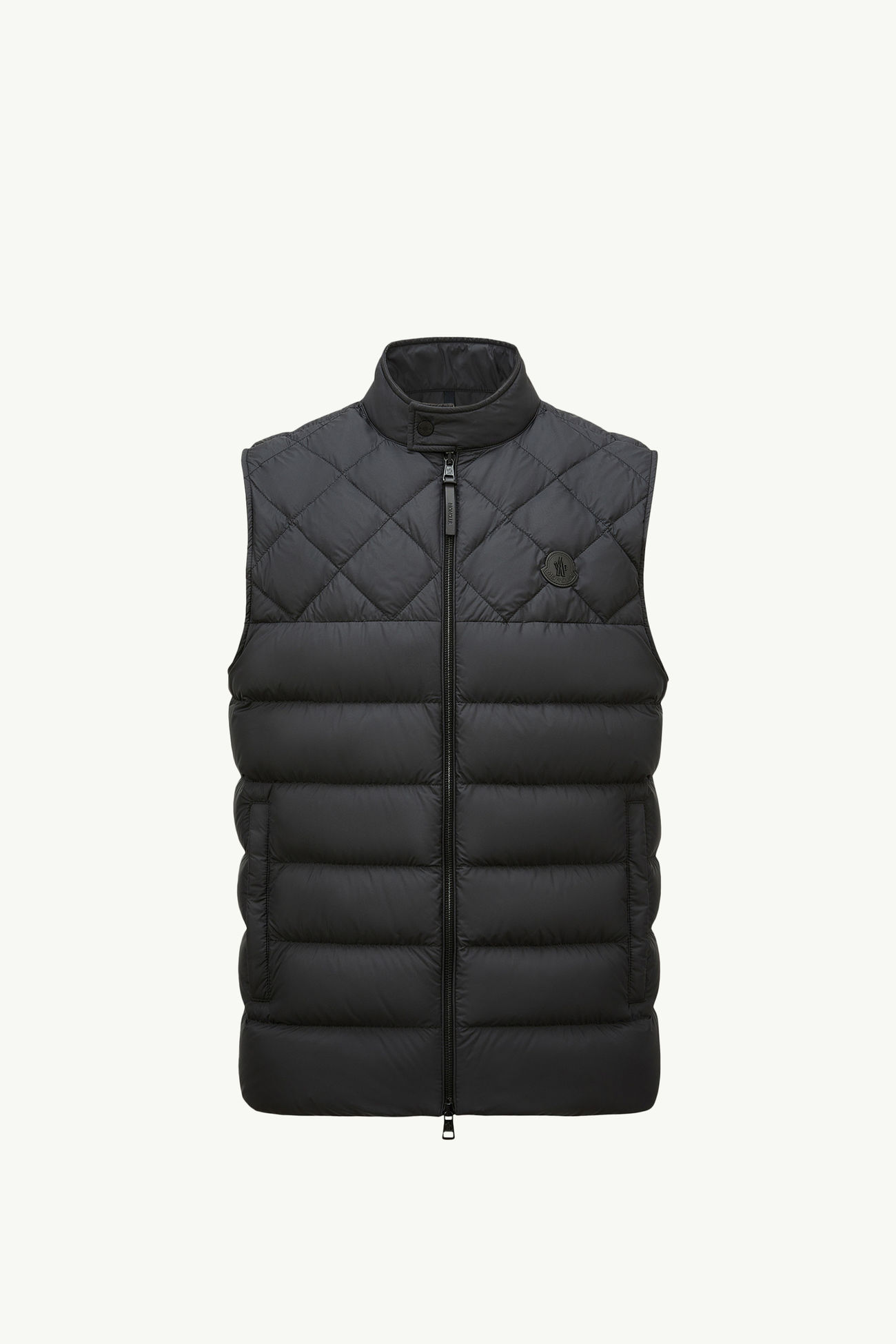 Arcalod菱形絎縫羽絨背心 男士 黑色 Moncler 2