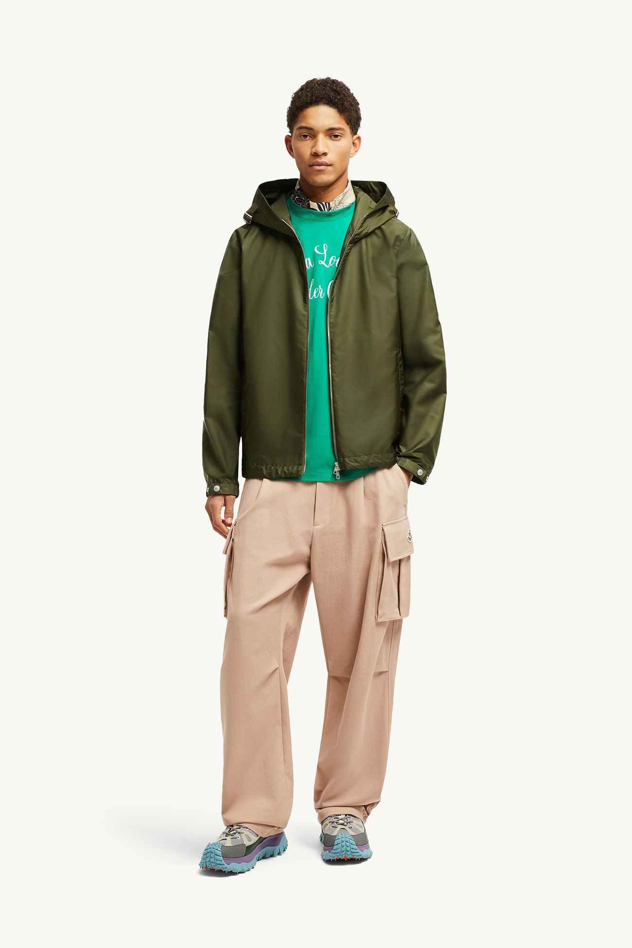 Cortavientos con capucha Remoray Hombre Verde Oliva Moncler 0