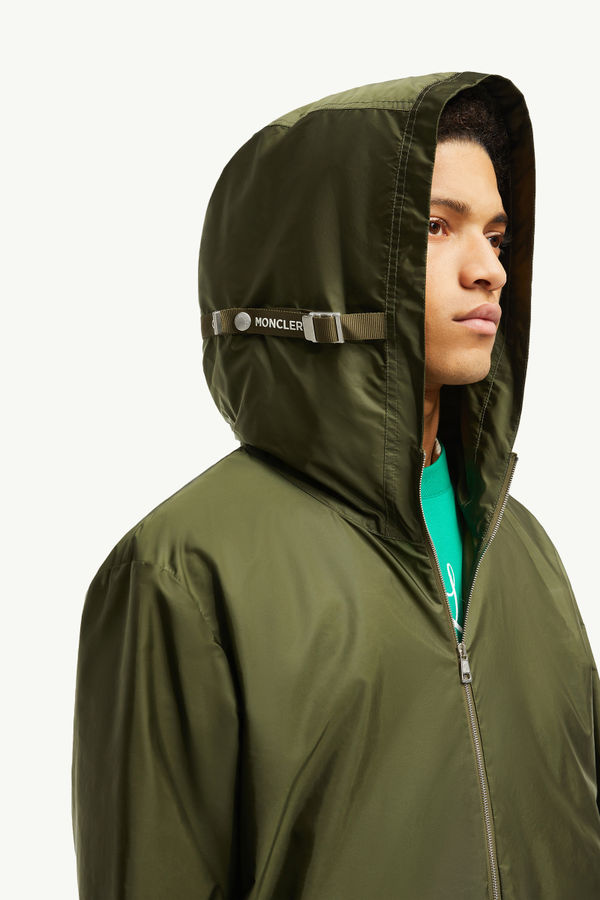 Remoray Hooded Windbreaker Men Olive Green Moncler 1