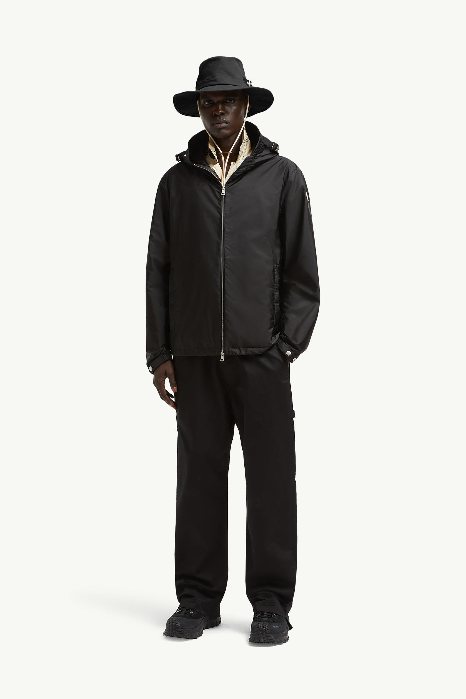 Remoray Hooded Windbreaker Men Black Moncler 0