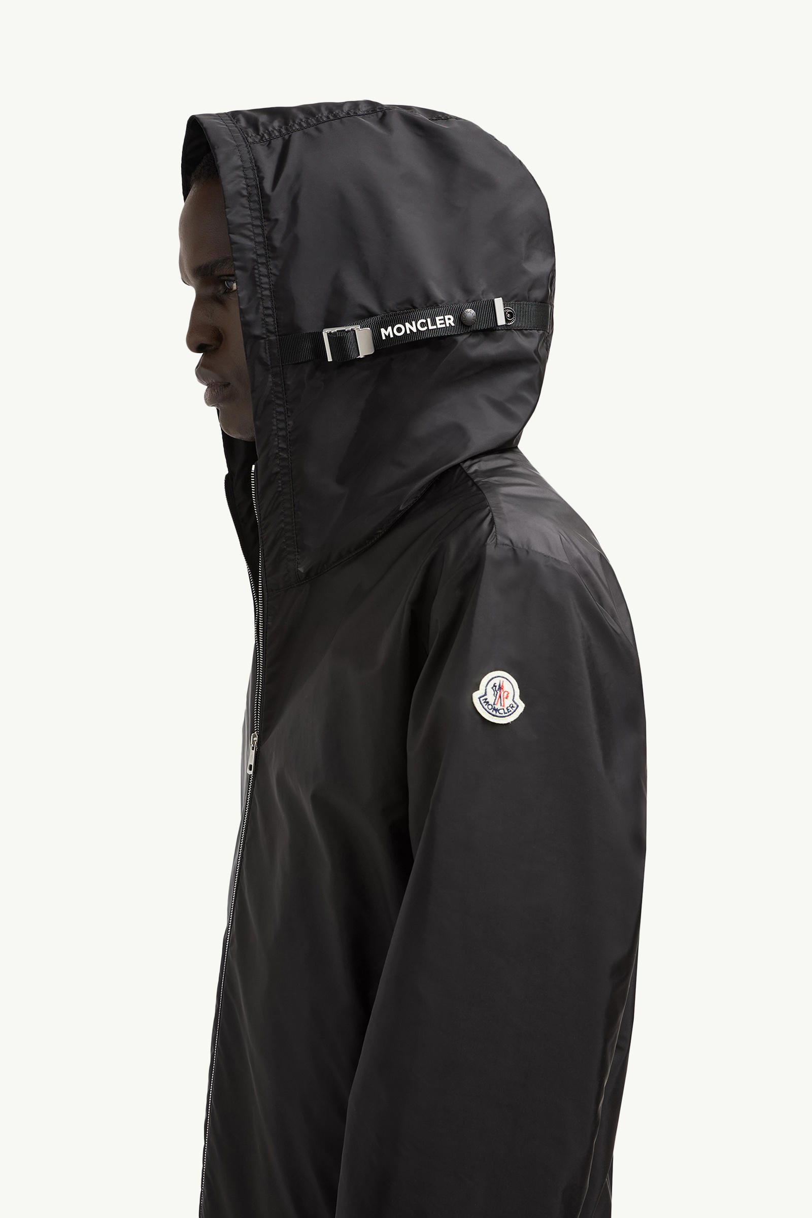 Remoray Hooded Windbreaker Men Black Moncler 1