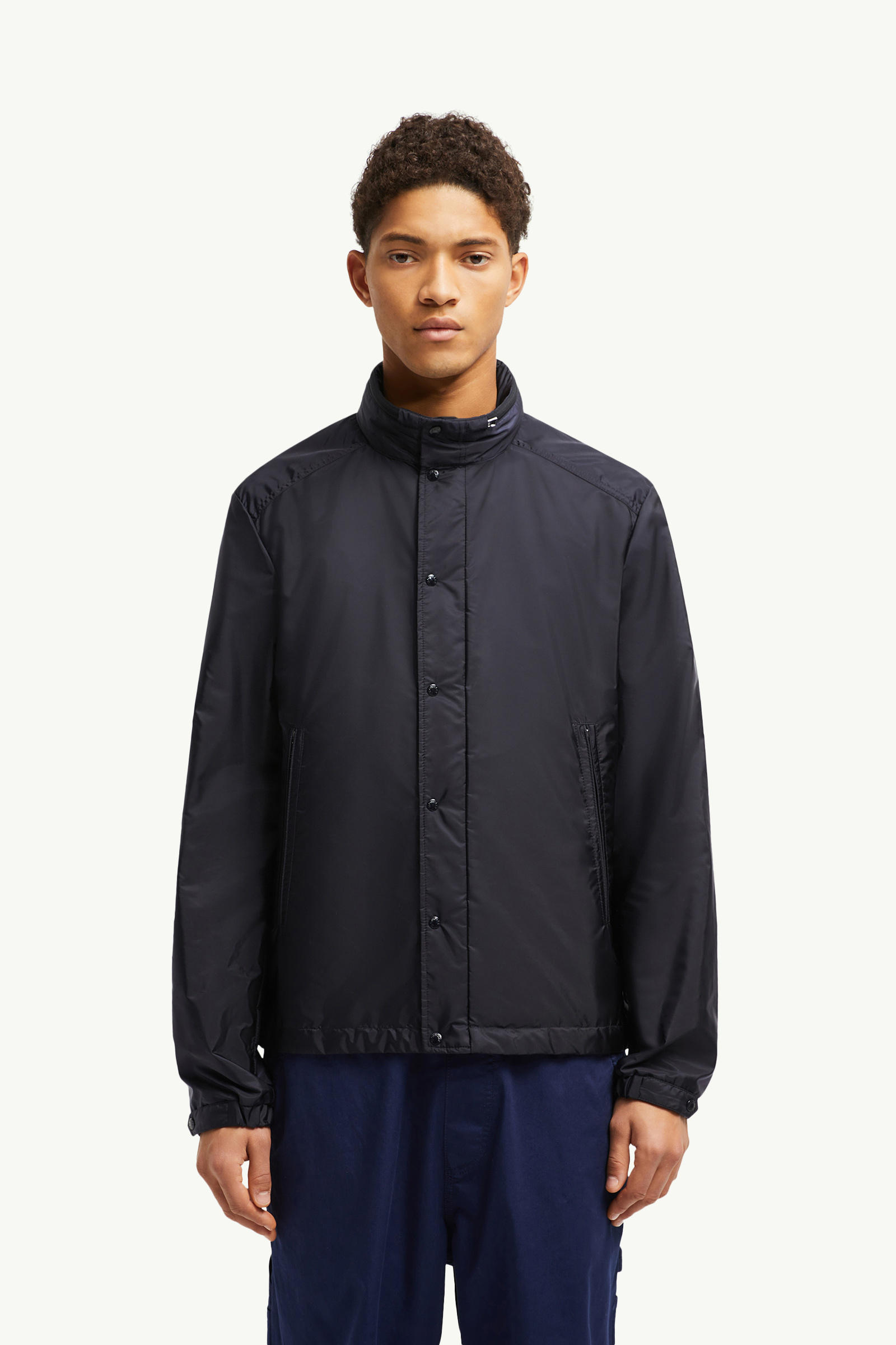 Montriond Hooded Windbreaker Men Navy Blue Moncler 3