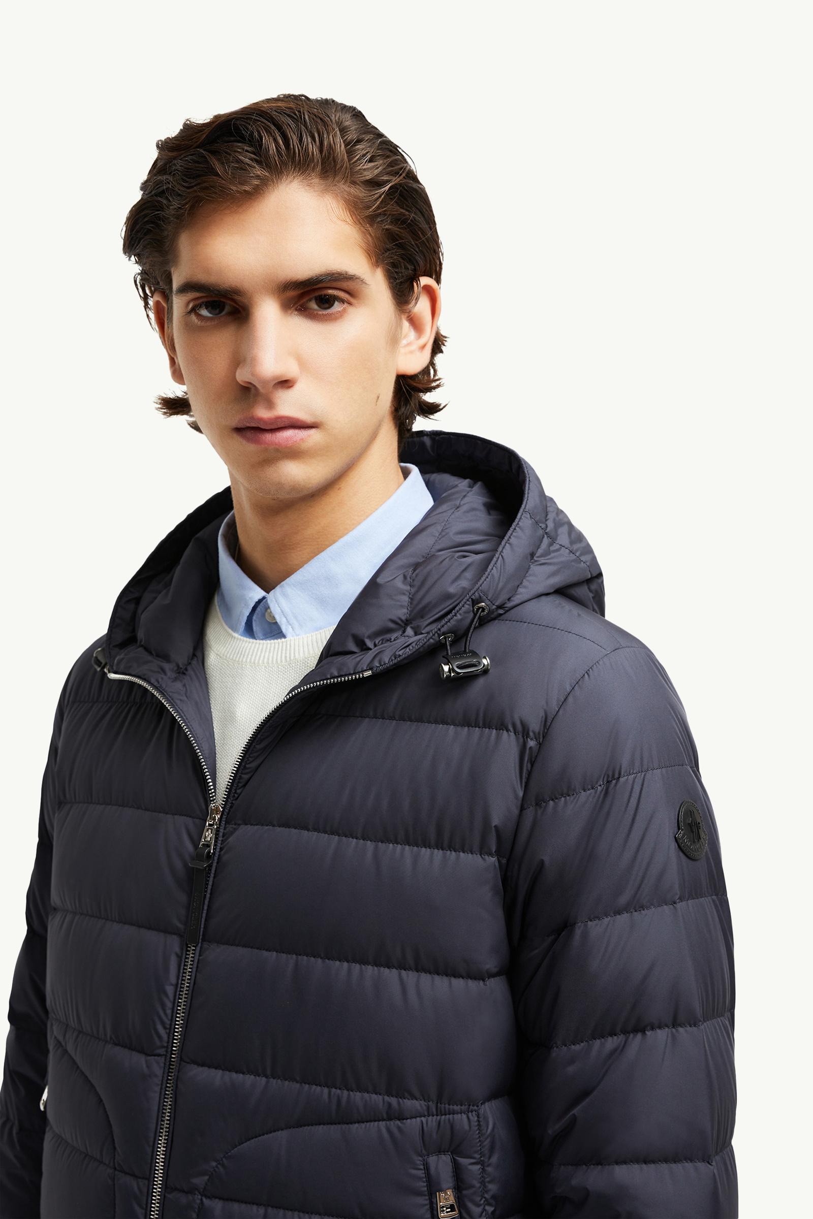 Sestriere Hooded Short Down Jacket Men Navy Blue Moncler 1
