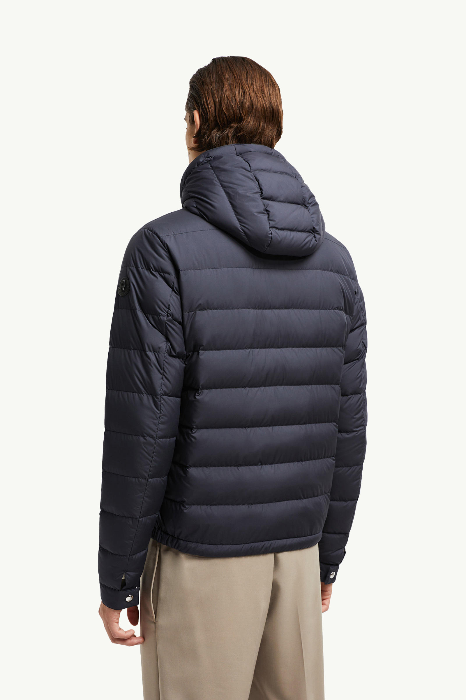 Sestriere Hooded Short Down Jacket Men Navy Blue Moncler 4