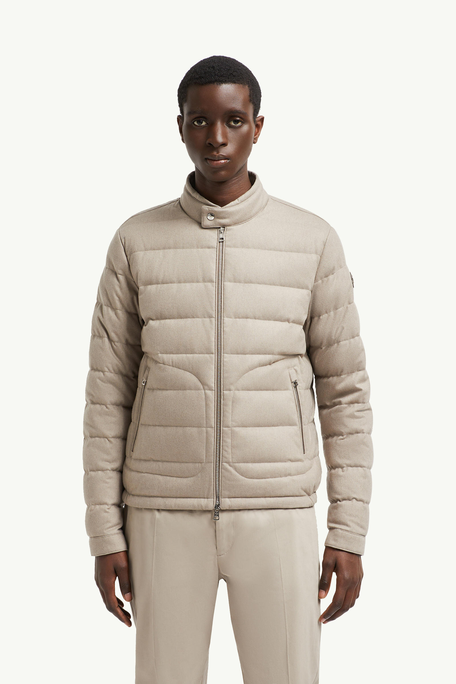 Acorus Cashmere Short Down Jacket Men Brown Moncler 3