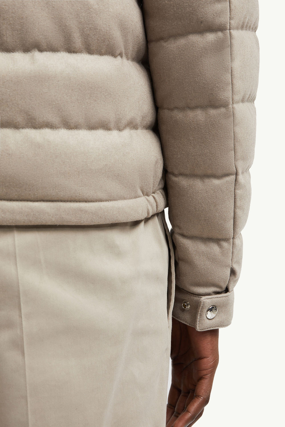 Acorus Cashmere Short Down Jacket Men Brown Moncler 6
