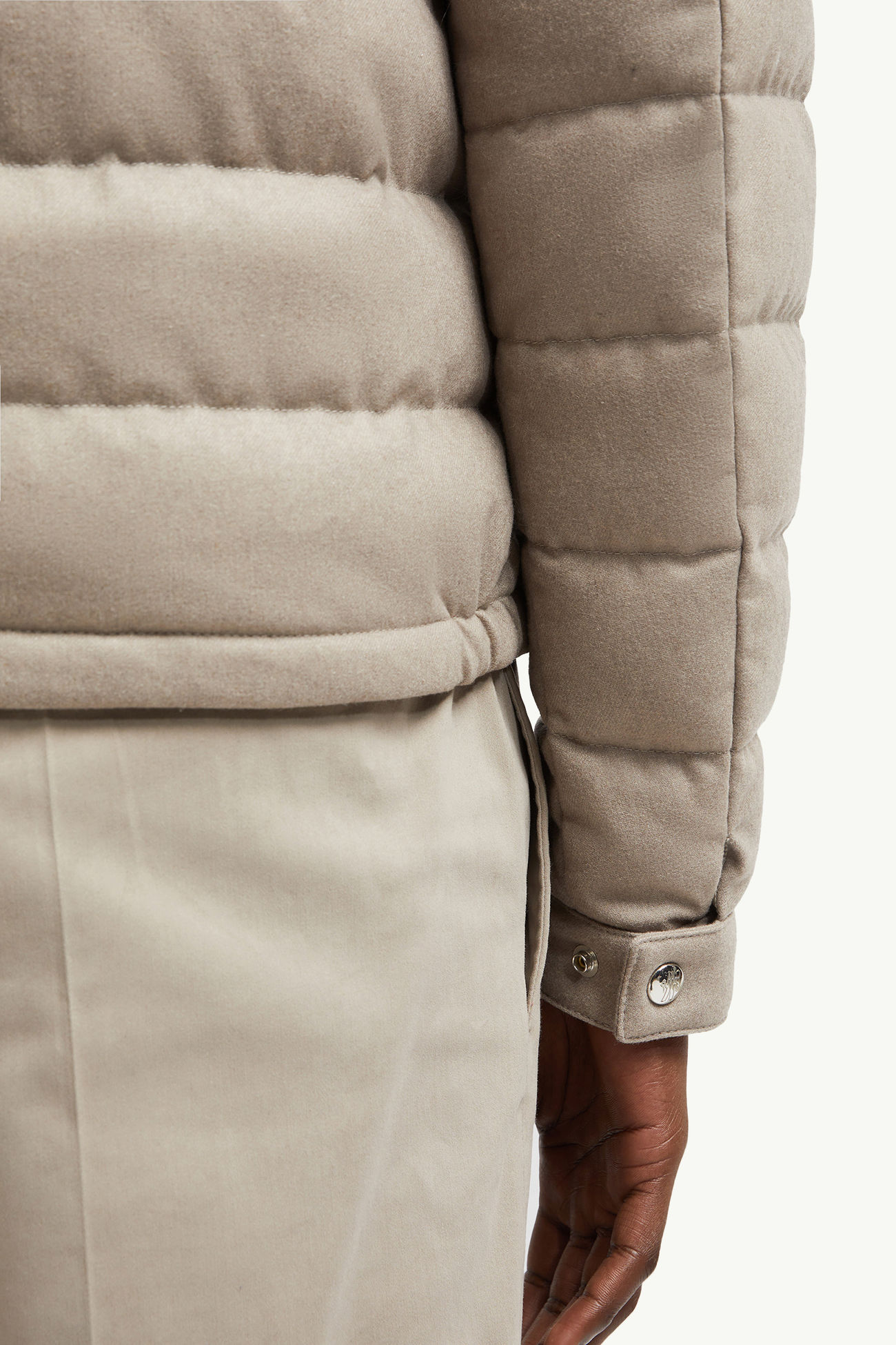 Acorus Cashmere Short Down Jacket Men Brown Moncler 6