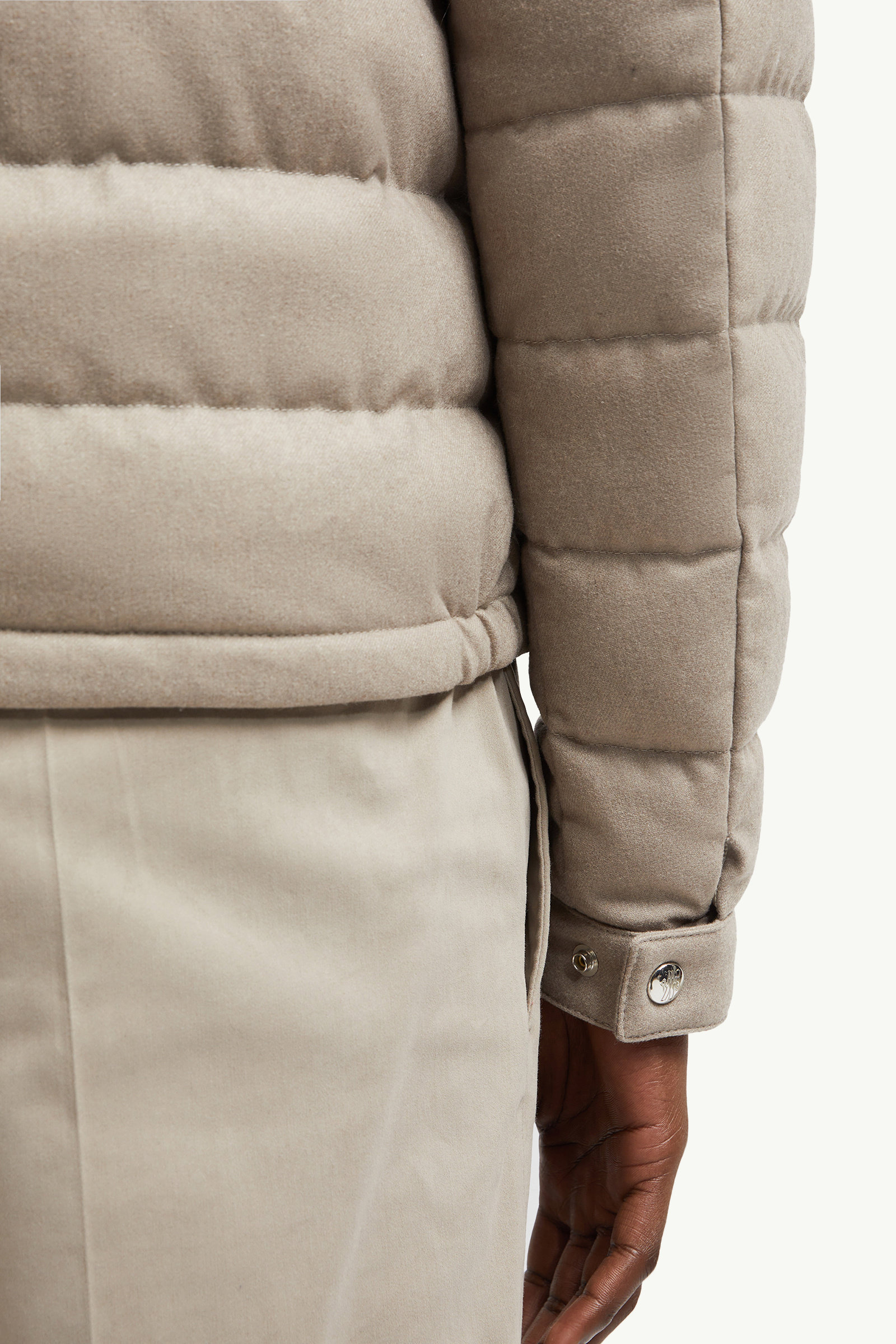 Acorus Cashmere Short Down Jacket Men Brown Moncler 6