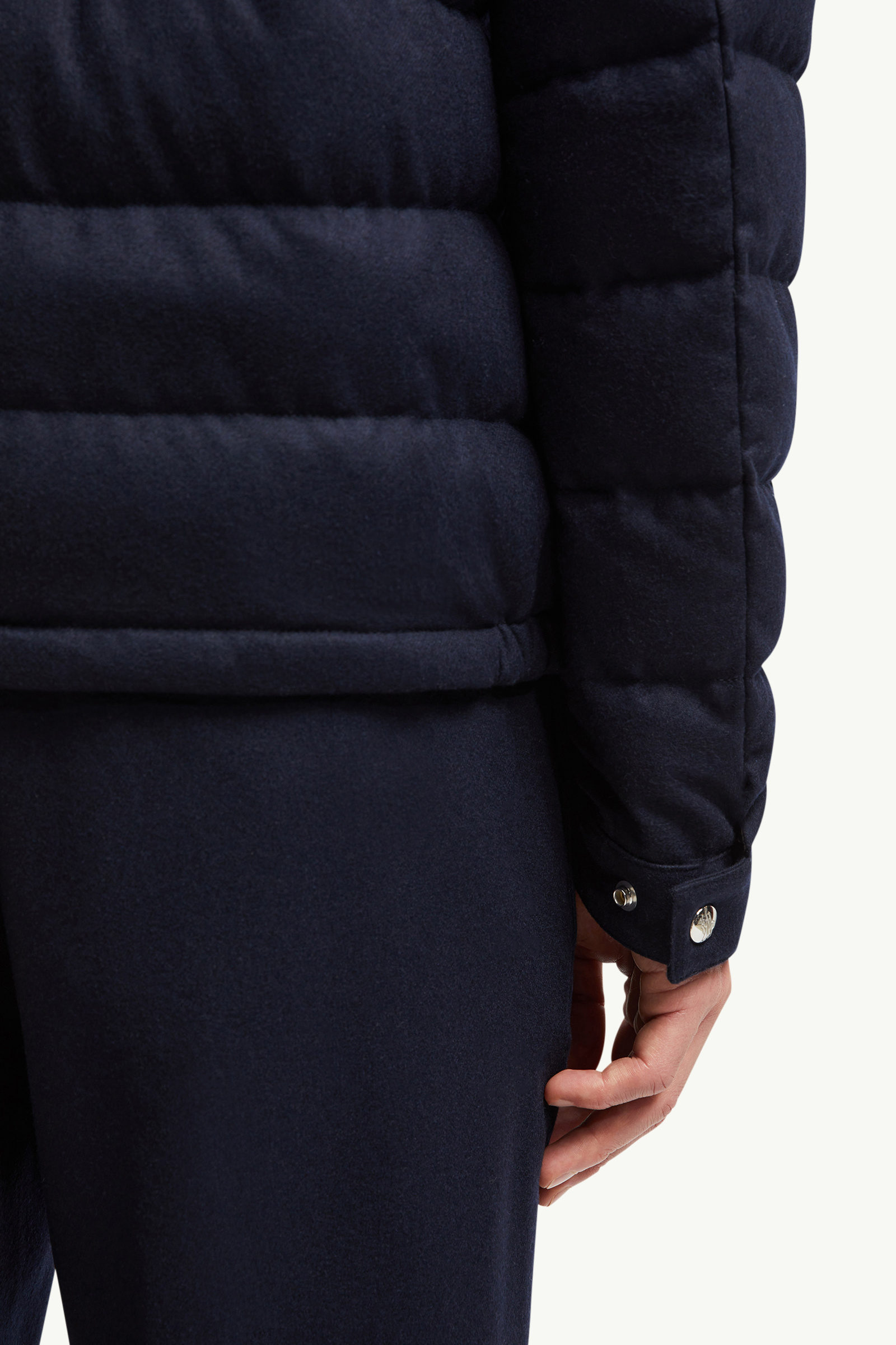 Acorus Cashmere Short Down Jacket Men Navy Blue Moncler 5