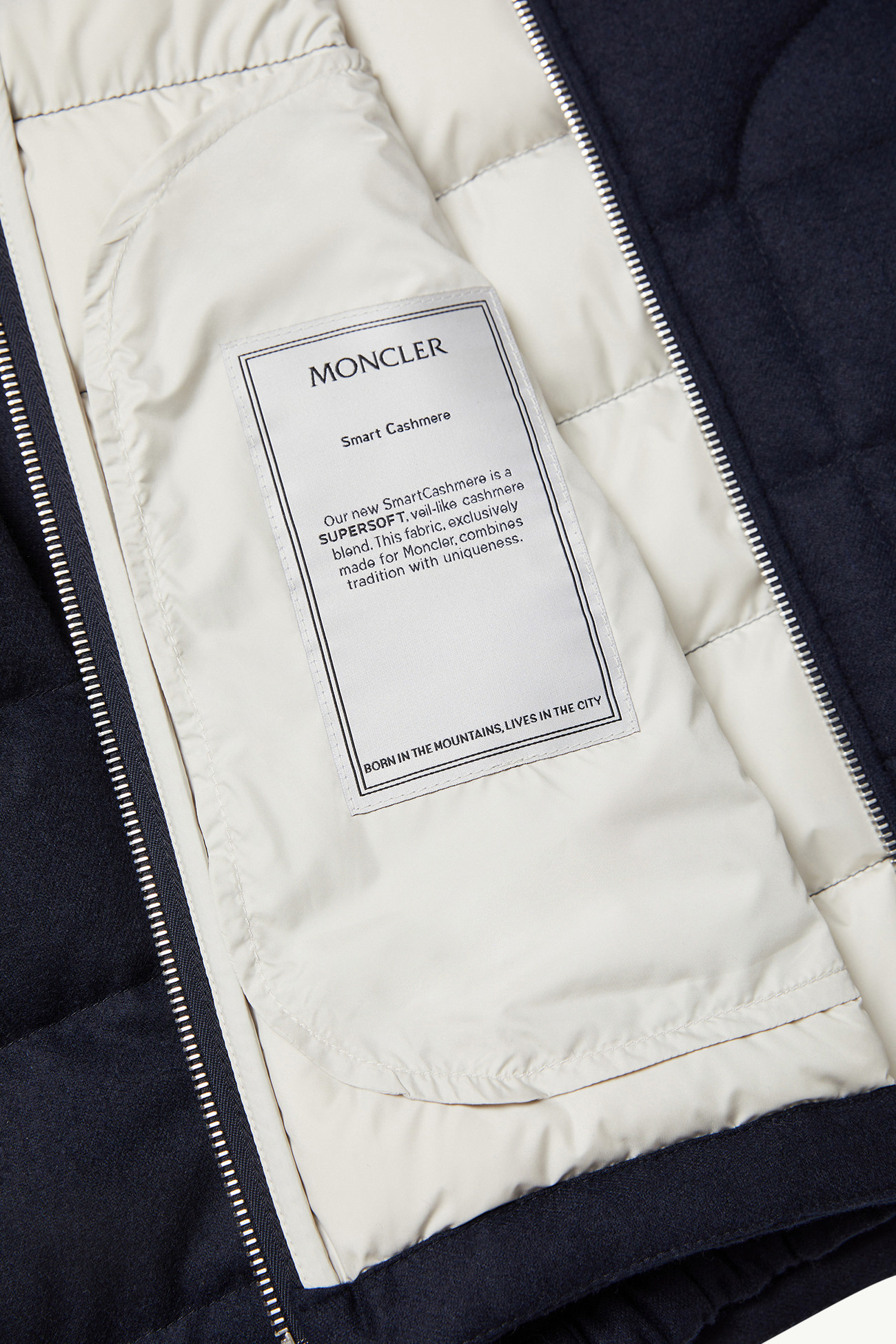 Acorus Cashmere Short Down Jacket Men Navy Blue Moncler 7