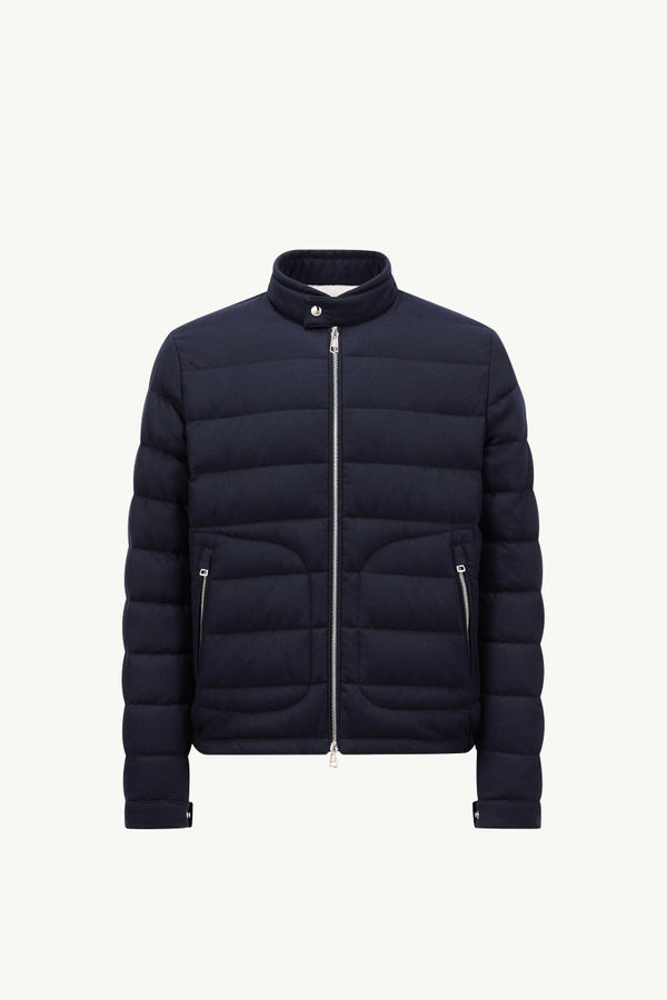 Acorus Cashmere Short Down Jacket Men Navy Blue Moncler 2