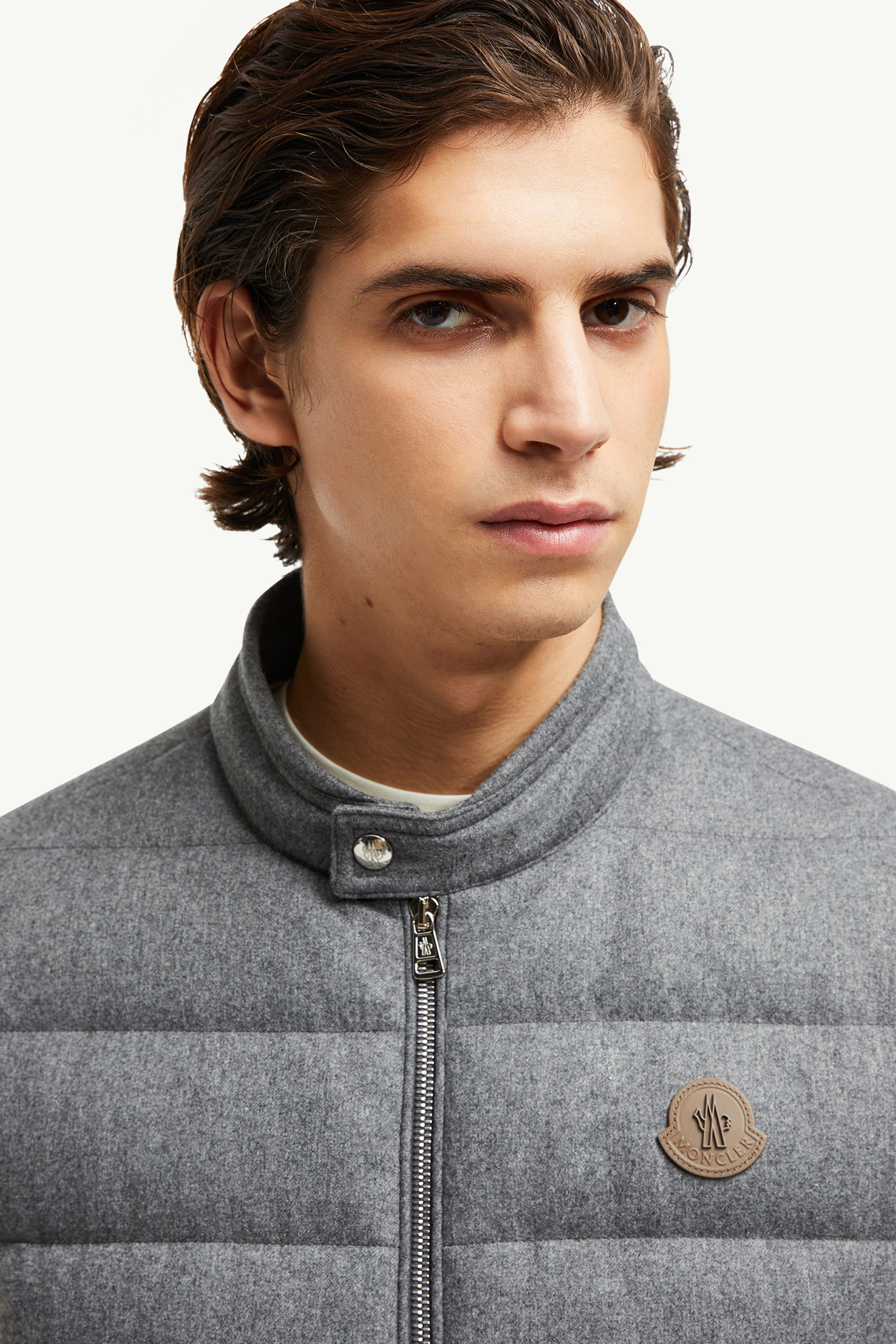 Gallienne男士羊绒羽绒马甲 男士 灰色 Moncler 1