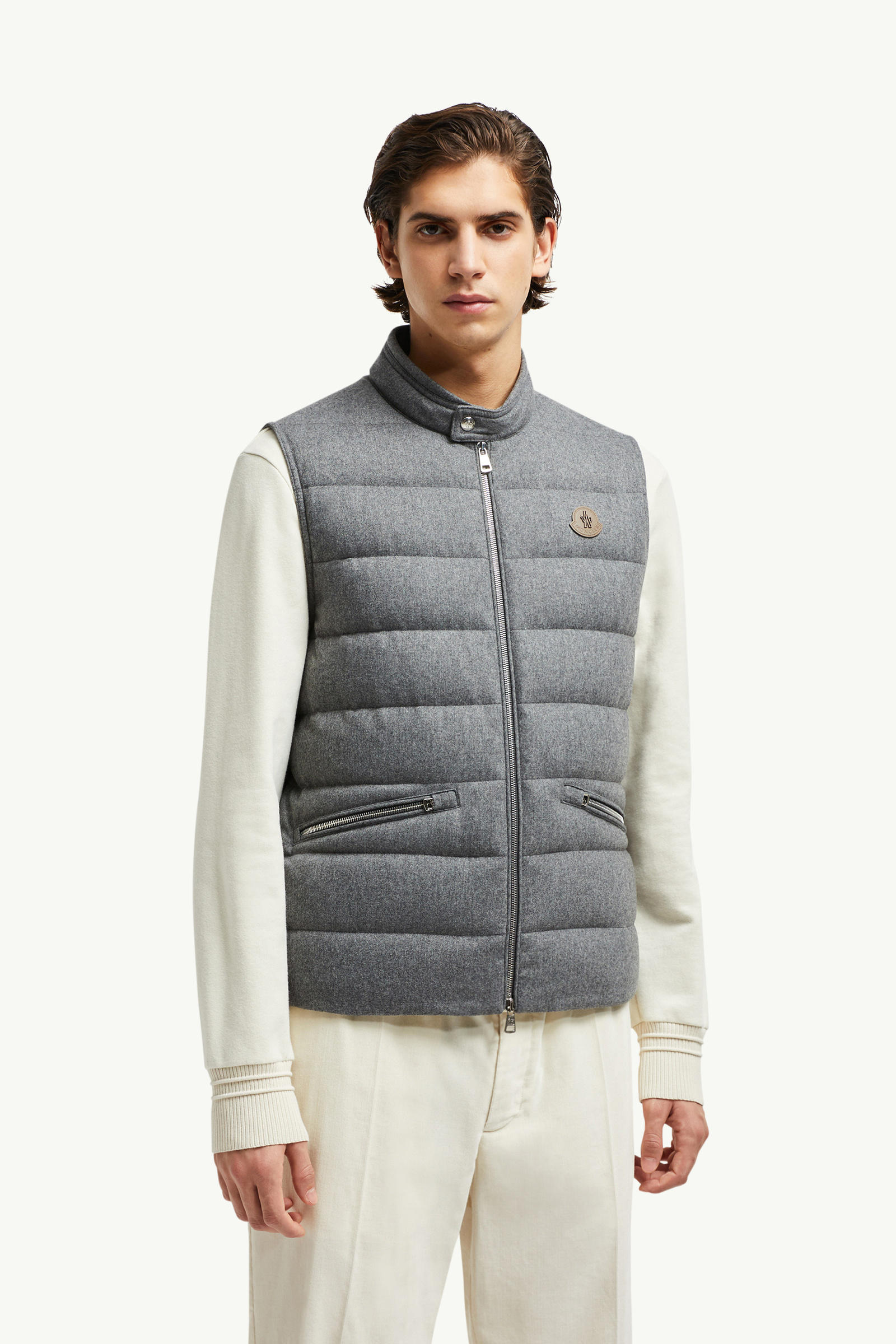 Gallienne男士羊绒羽绒马甲 男士 灰色 Moncler 3