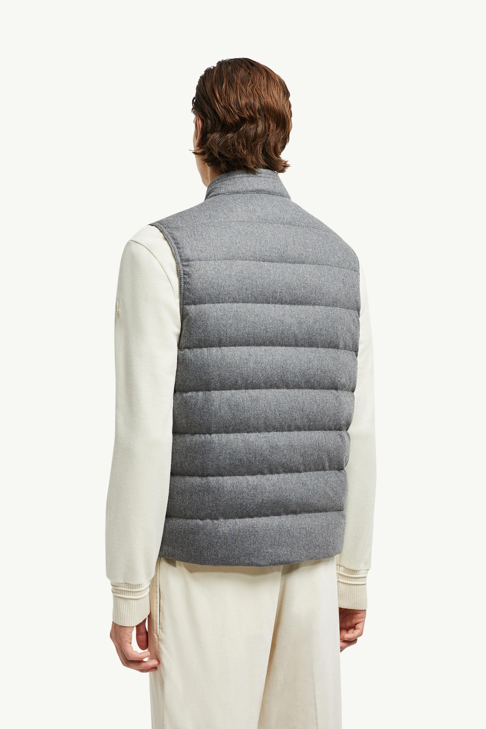 Gallienne男士羊绒羽绒马甲 男士 灰色 Moncler 4